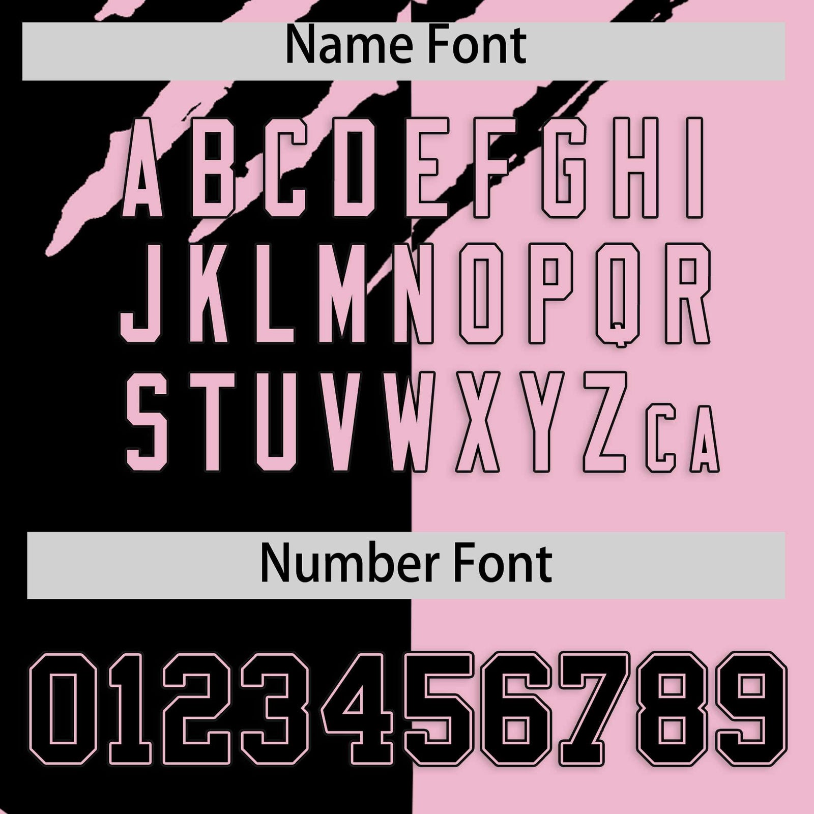 Custom Black Light Pink Split Tiger Claw Scratch Pattern Baseball Jersey