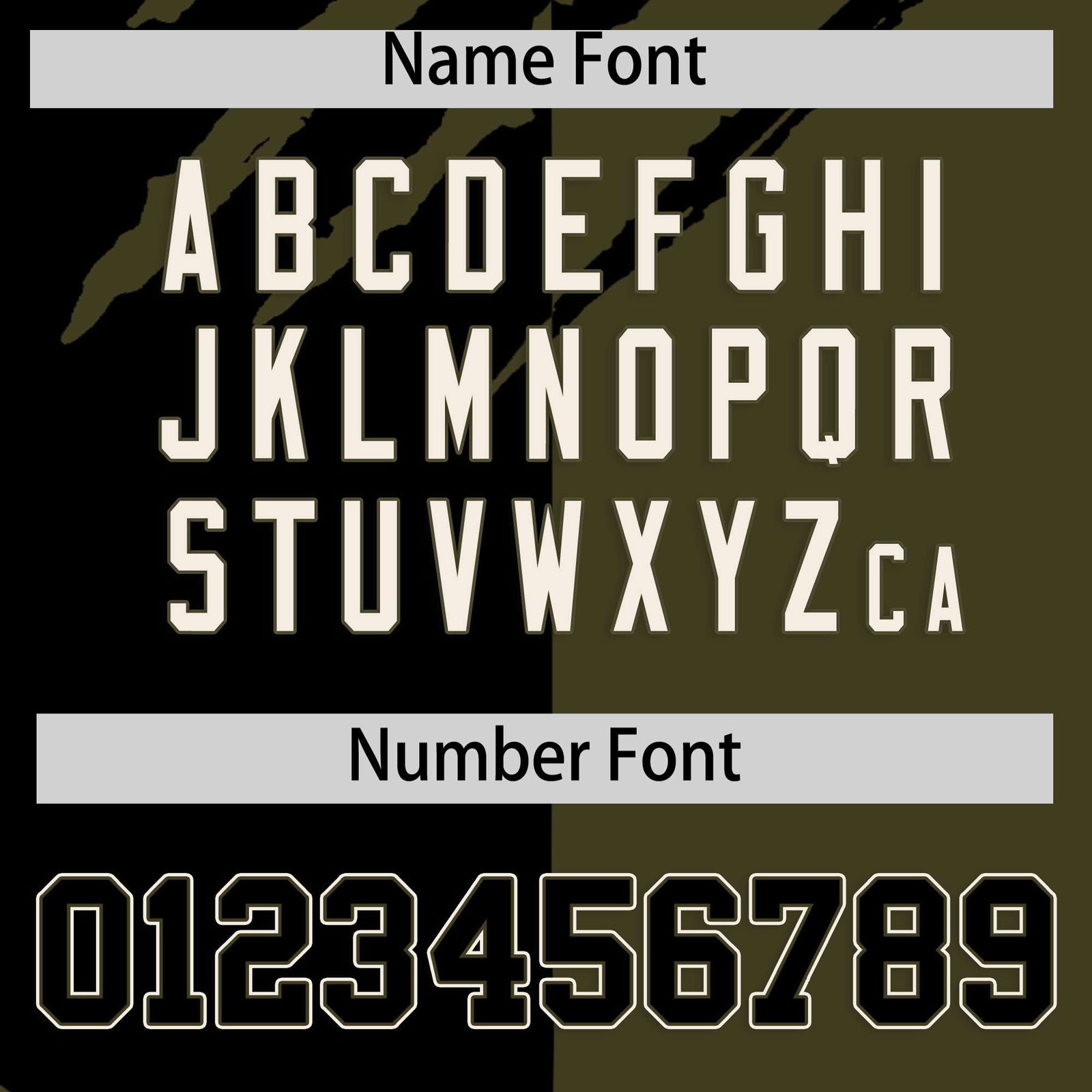 Custom Black Olive Split Tiger Claw Scratch Pattern Baseball Jersey