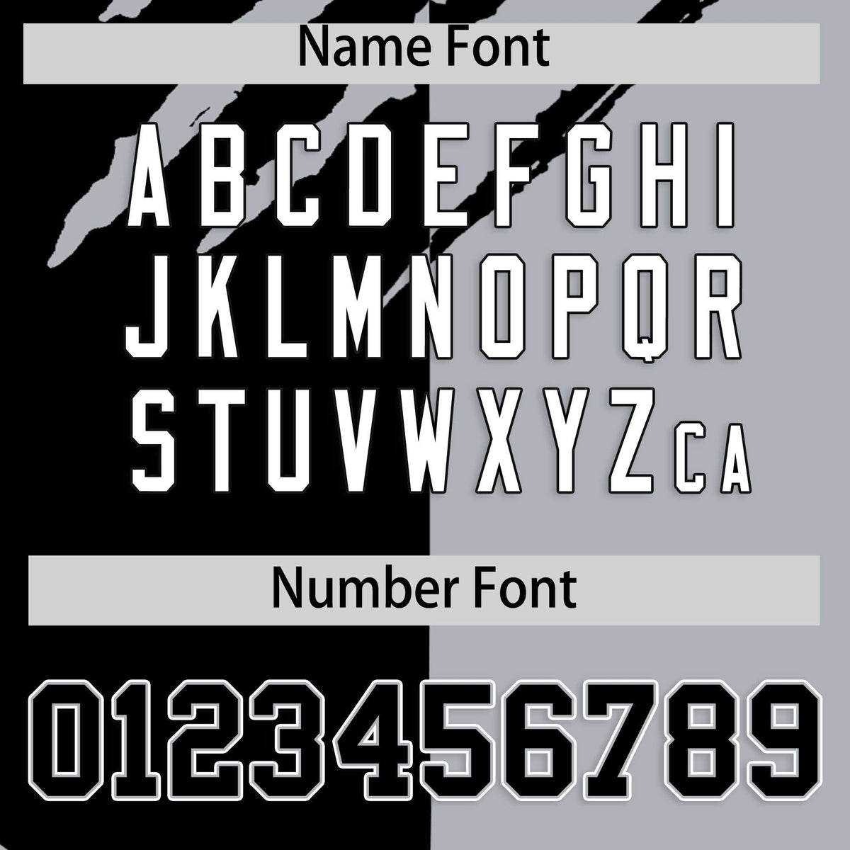 Custom Black Gray Split Tiger Claw Scratch Pattern Baseball Jersey