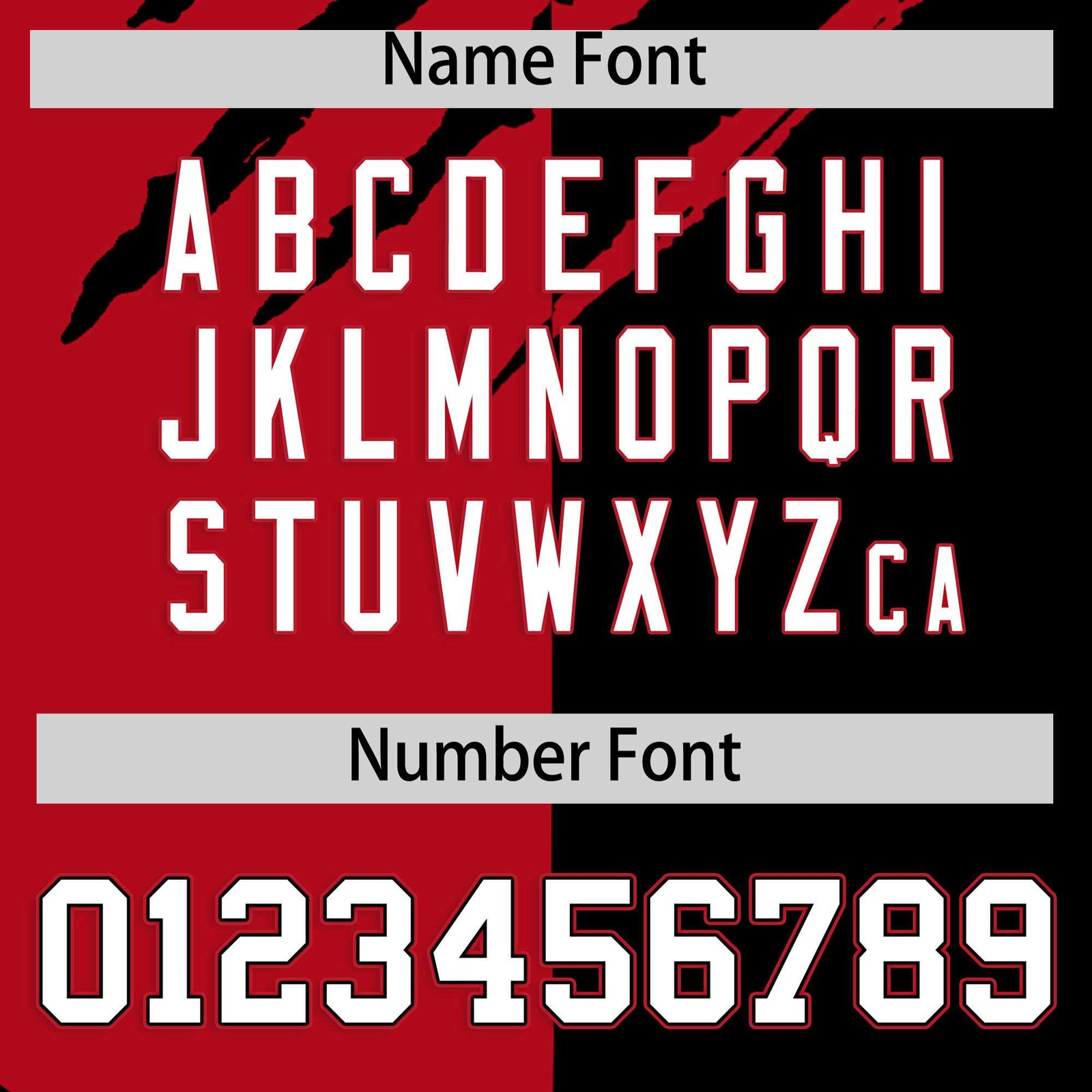 Custom Red Black Split Tiger Claw Scratch Pattern Baseball Jersey