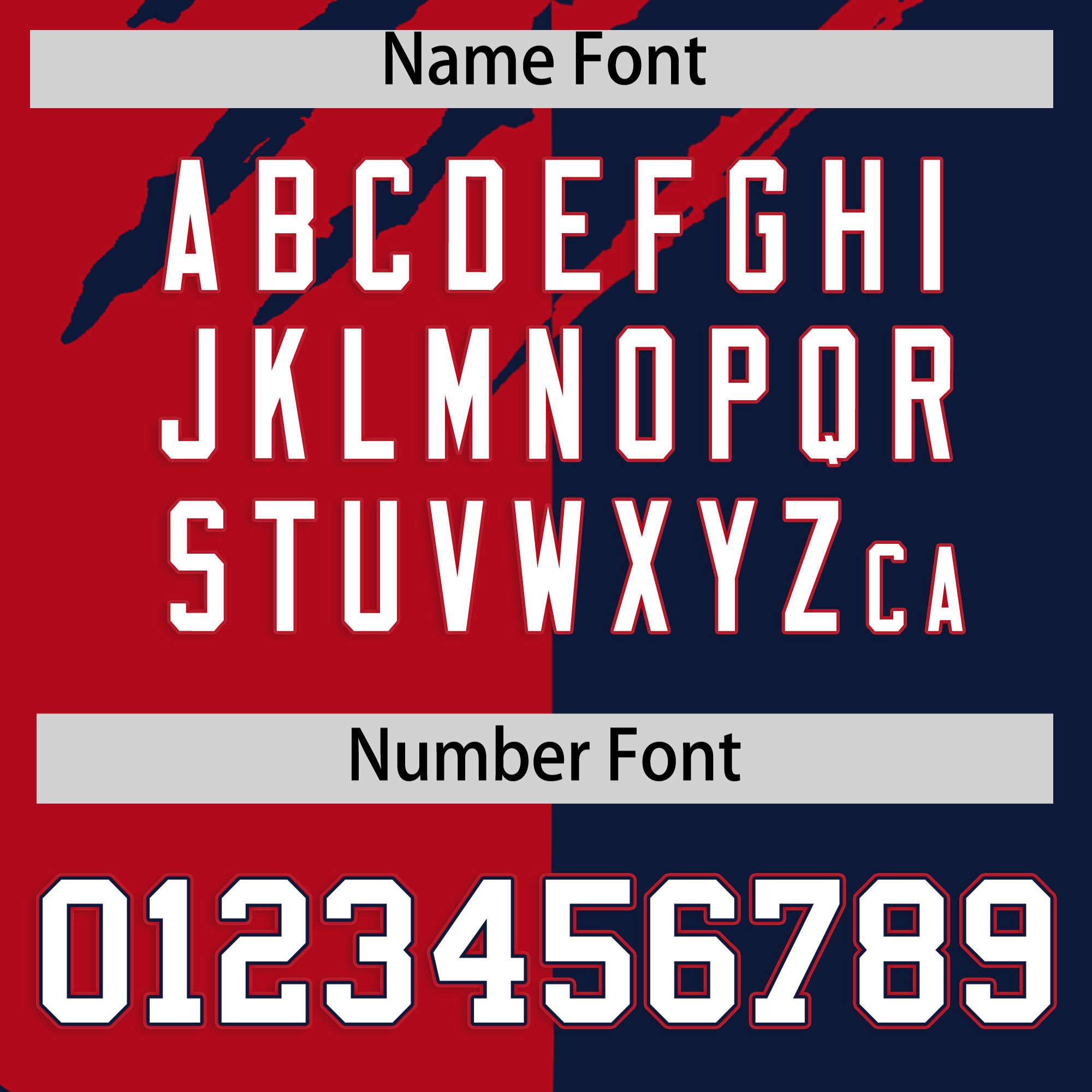 Custom Red Navy Split Tiger Claw Scratch Pattern Baseball Jersey