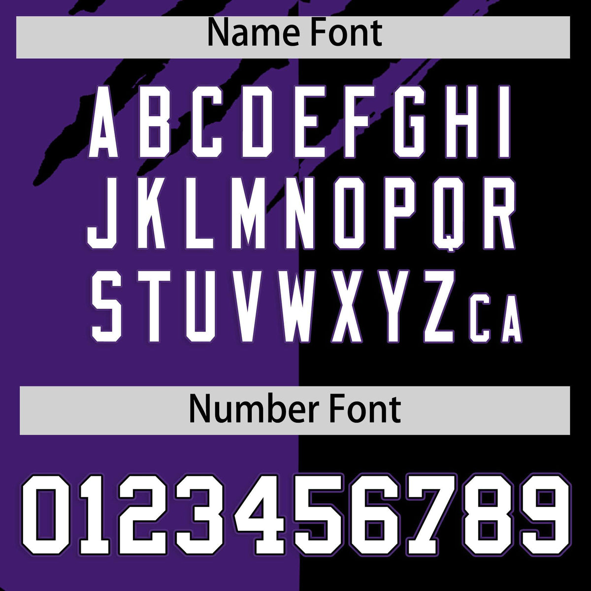 Custom Purple Black Split Tiger Claw Scratch Pattern Baseball Jersey