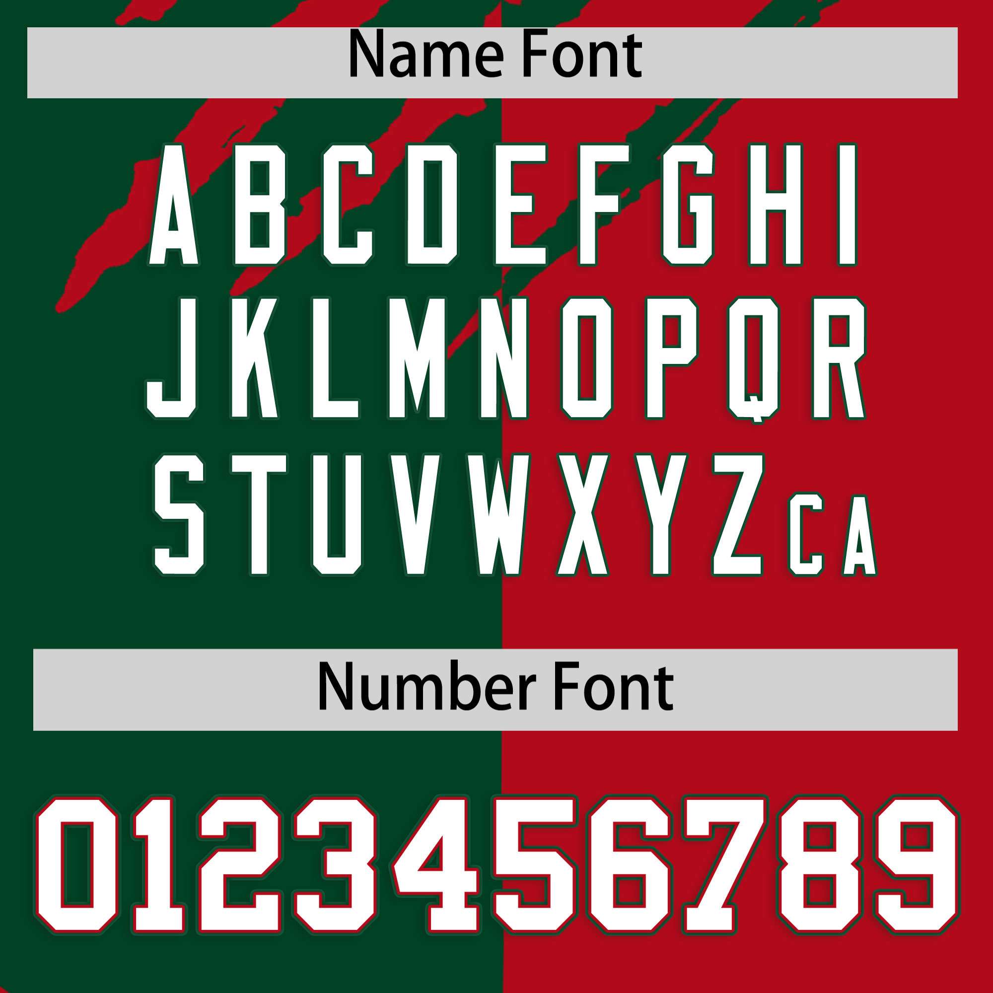 Custom Green Red Split Tiger Claw Scratch Pattern Baseball Jersey