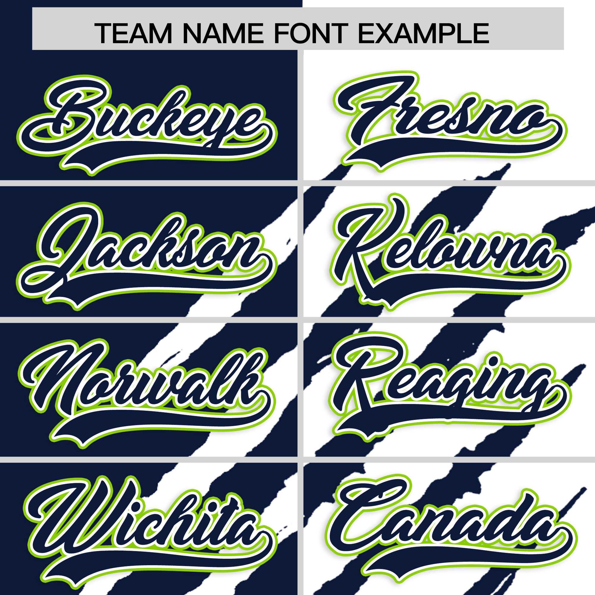 Custom Navy White Split Tiger Claw Scratch Pattern Baseball Jersey