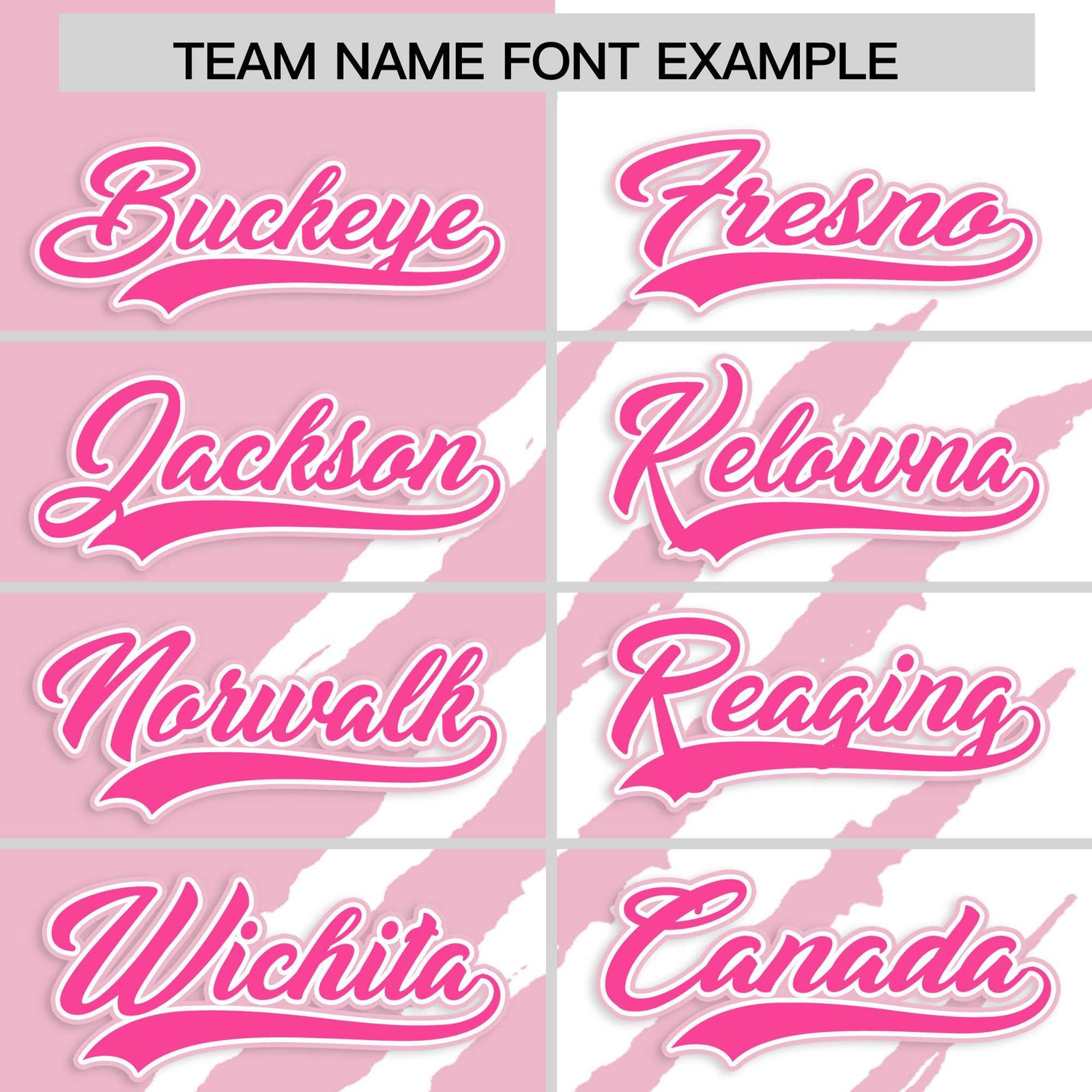 Custom Light Pink White Split Tiger Claw Scratch Pattern Baseball Jersey