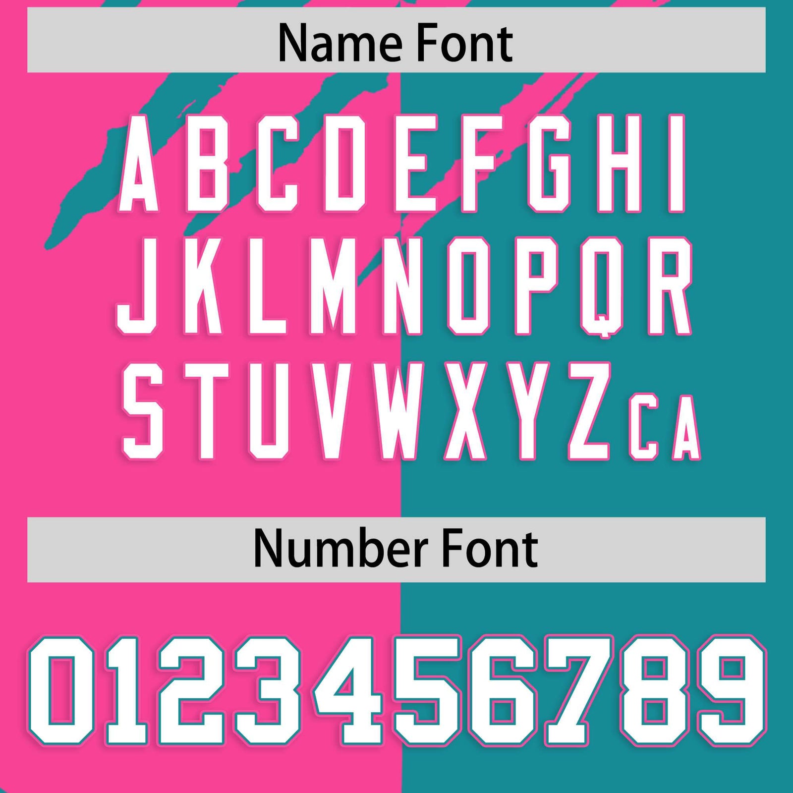 Custom Pink Aqua Split Tiger Claw Scratch Pattern Baseball Jersey