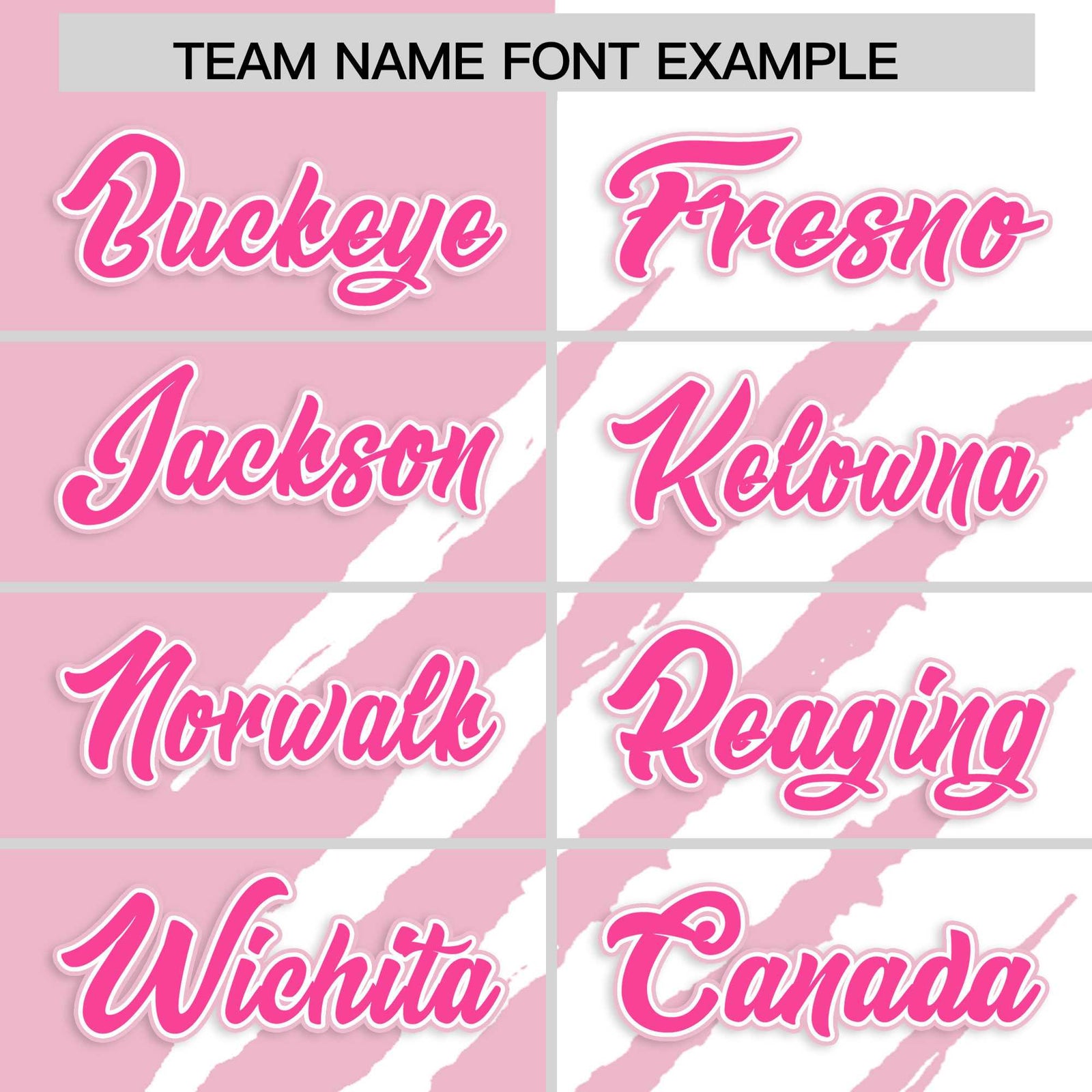 Custom Light Pink White Split Tiger Claw Scratch Pattern Baseball Jersey