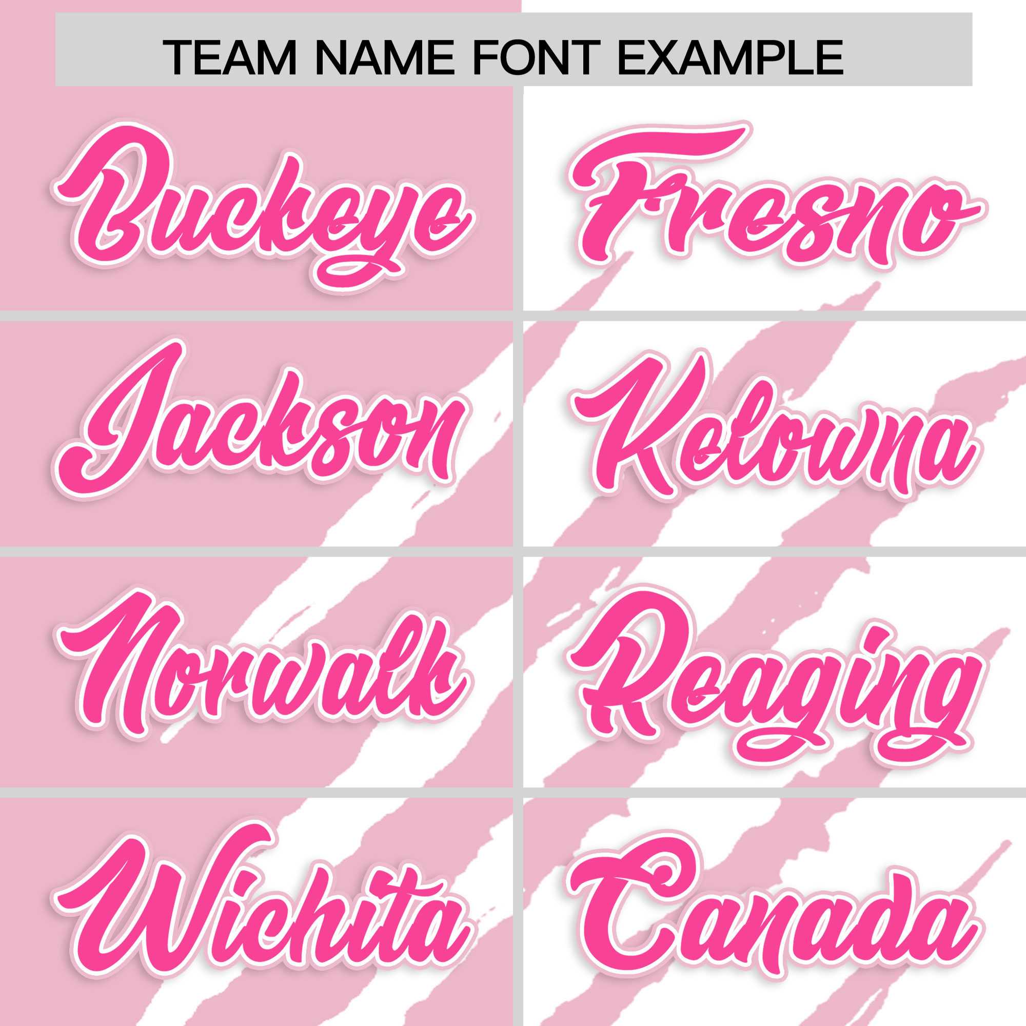 Custom Light Pink White Split Tiger Claw Scratch Pattern Baseball Jersey