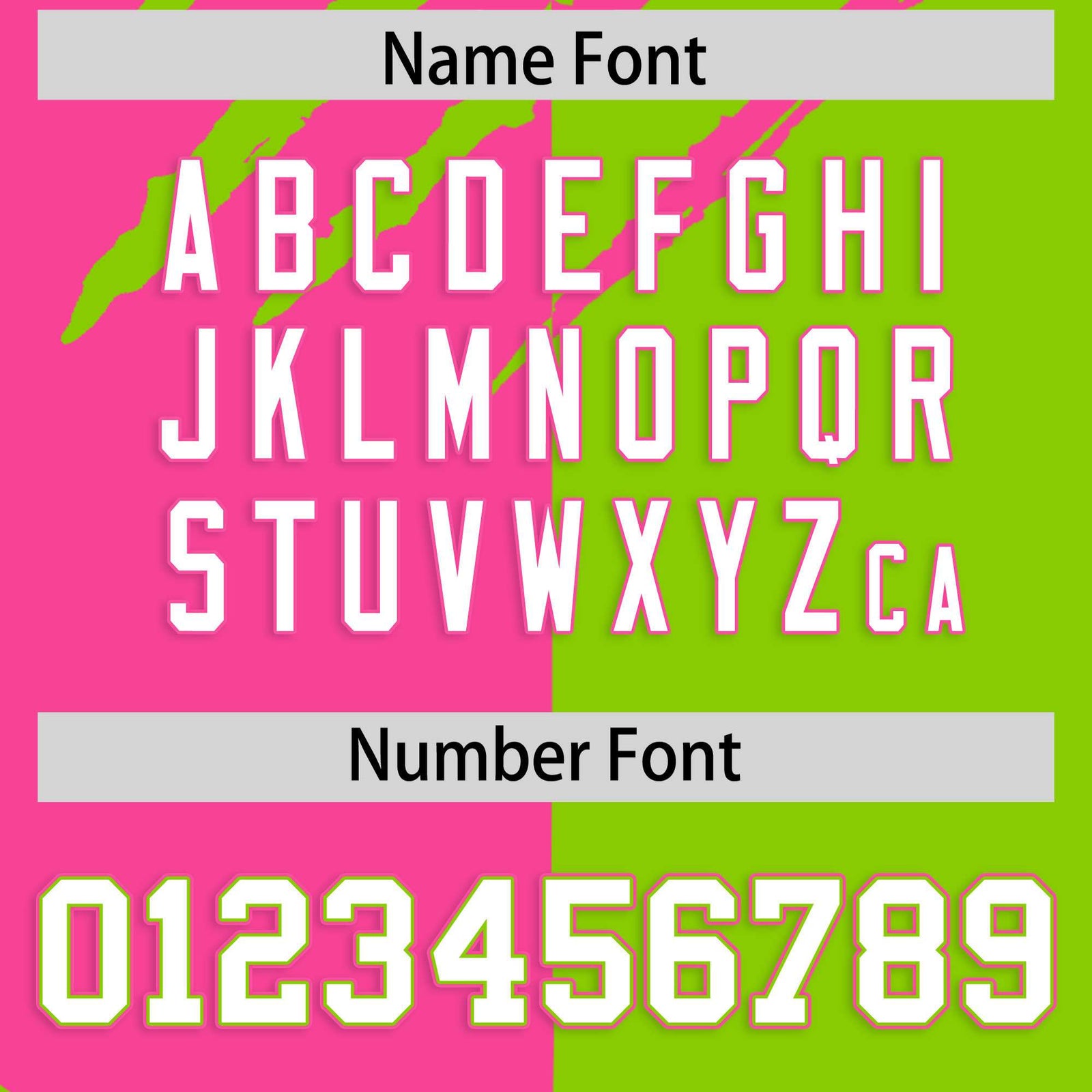 Custom Pink Neon Green Split Tiger Claw Scratch Pattern Baseball Jersey