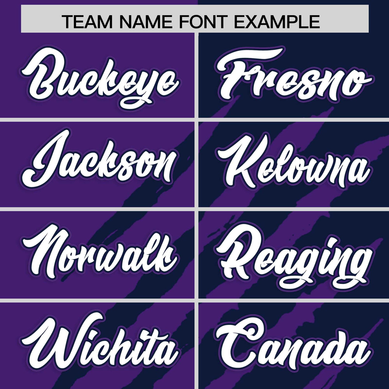 Custom Purple Navy Split Tiger Claw Scratch Pattern Baseball Jersey