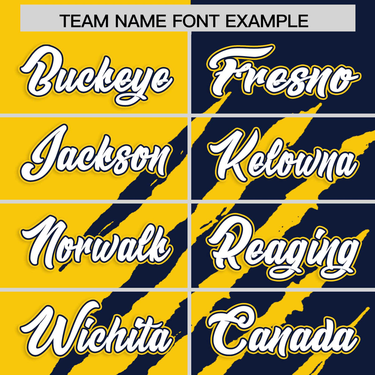 Custom Gold Navy Split Tiger Claw Scratch Pattern Baseball Jersey