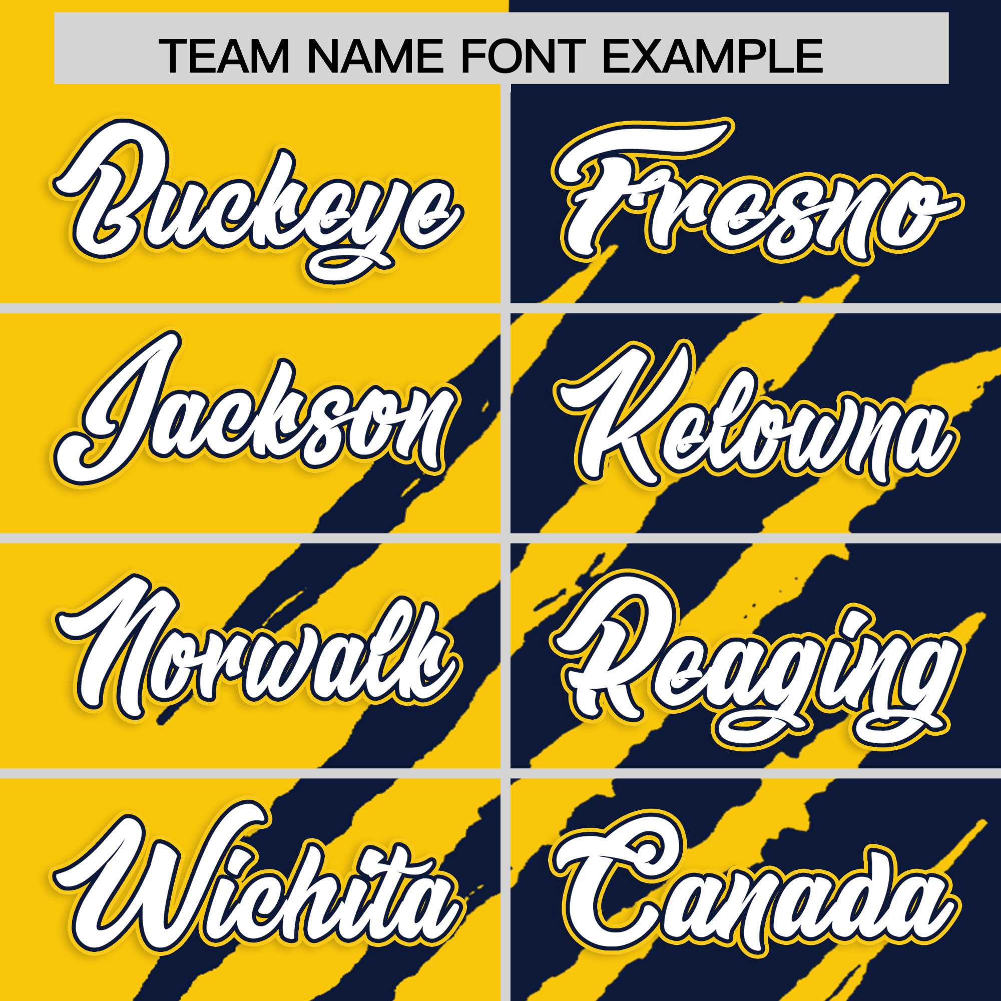 Custom Gold Navy Split Tiger Claw Scratch Pattern Baseball Jersey