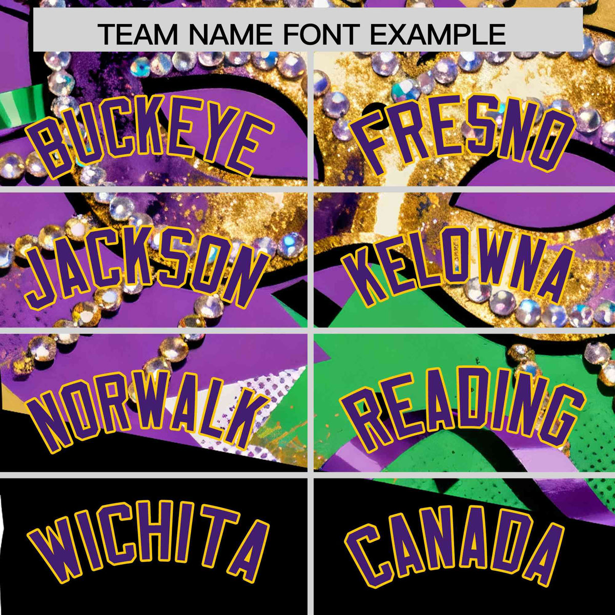 Custom Black Gold Purple Personalization Mardi Gras Authentic Baseball Jersey| KXKSHOP