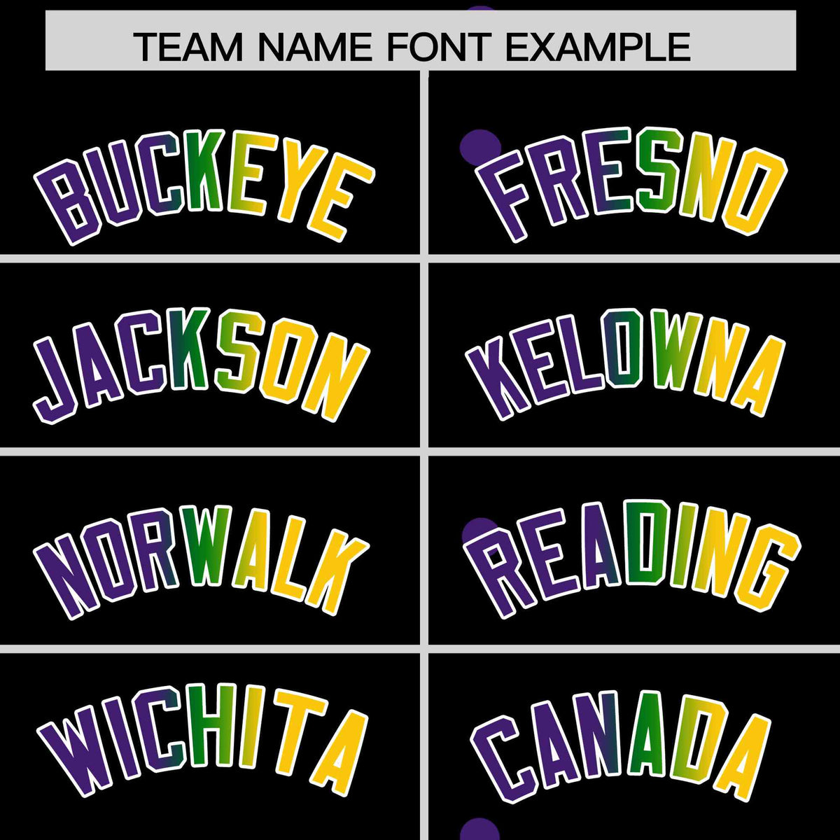 Custom Black Purple Kelly Green Gold Personalization Gradient Mardi Gras Authentic Baseball Jersey| KXKSHOP