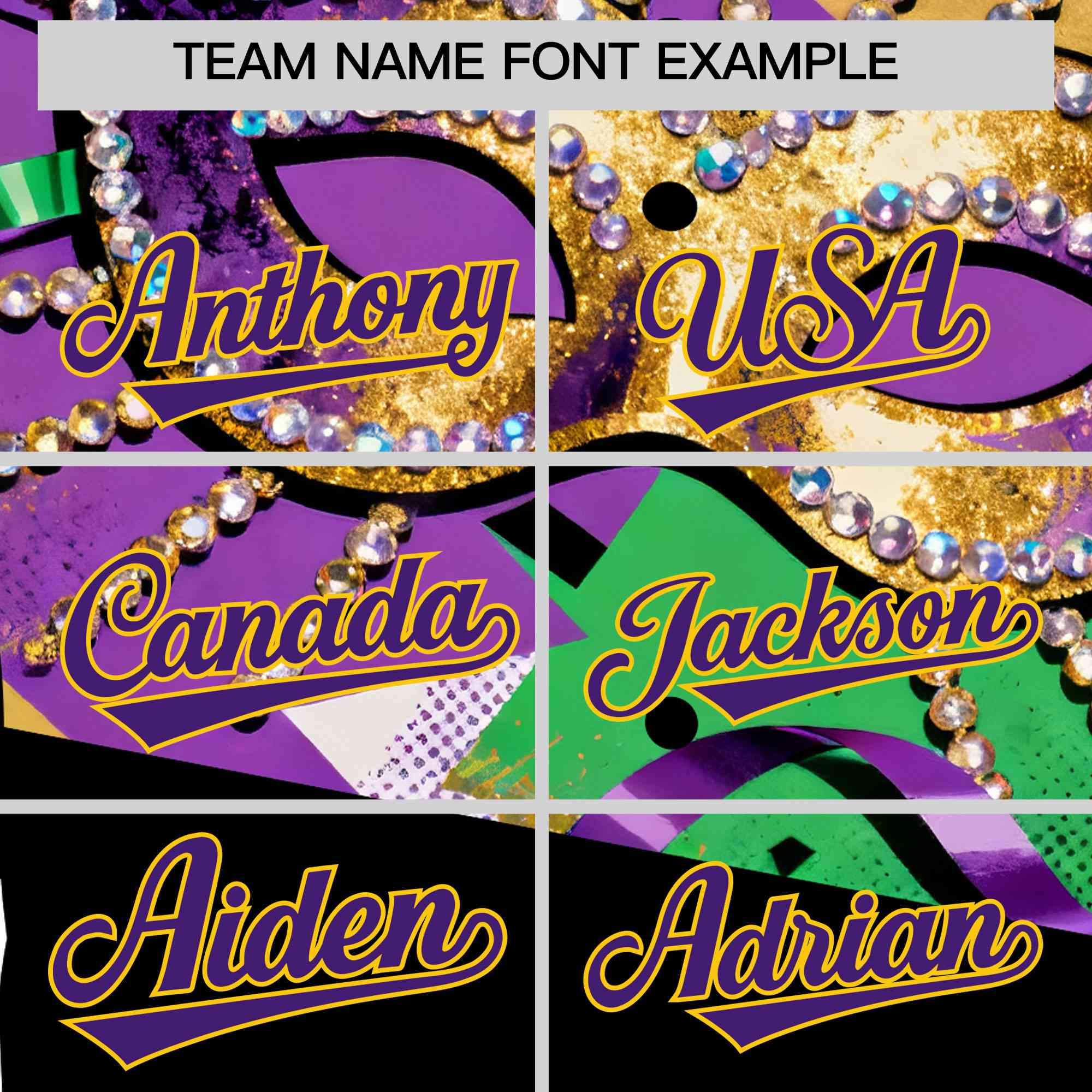 Custom Black Gold Purple Personalization Mardi Gras Authentic Baseball Jersey| KXKSHOP