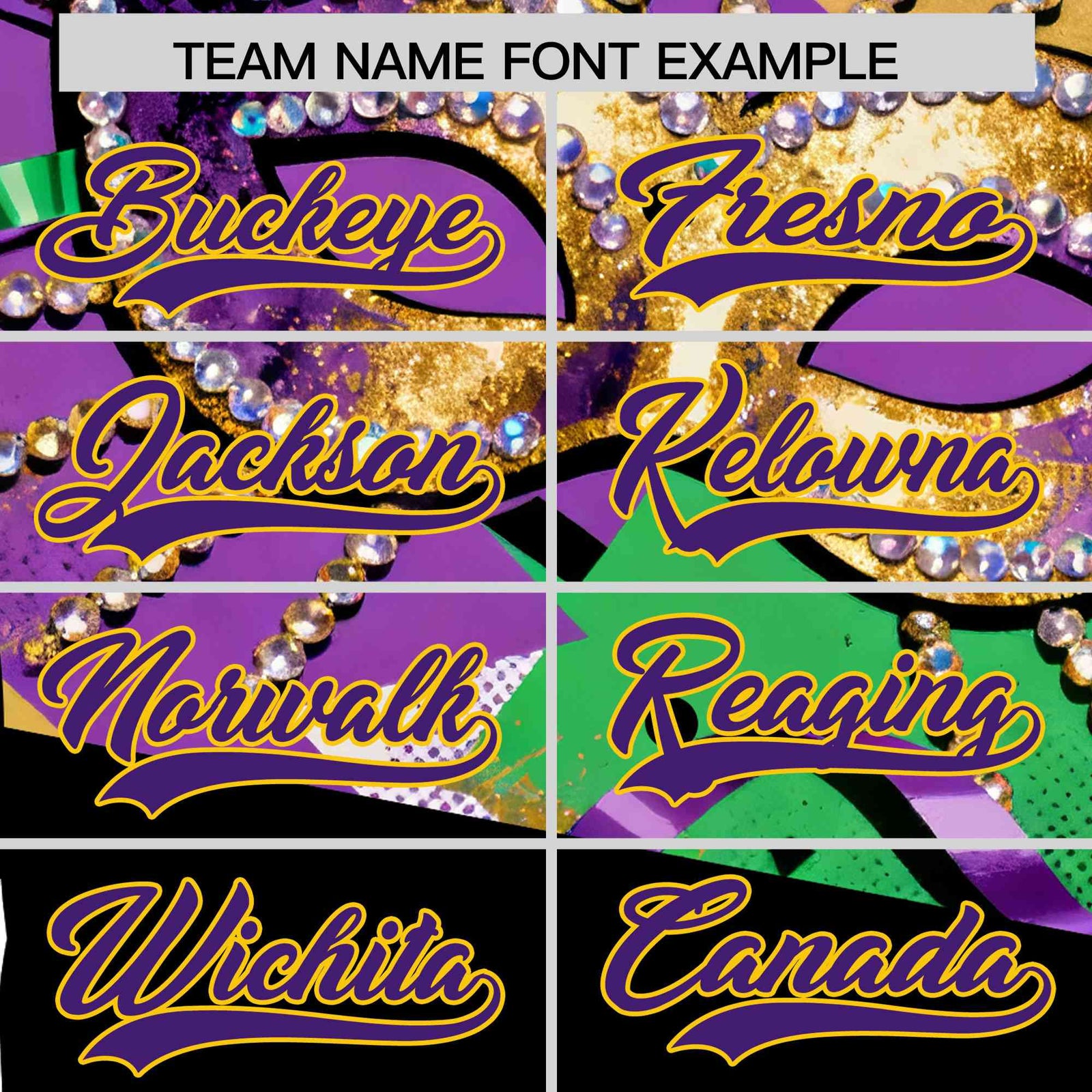 Custom Black Gold Purple Personalization Mardi Gras Authentic Baseball Jersey| KXKSHOP