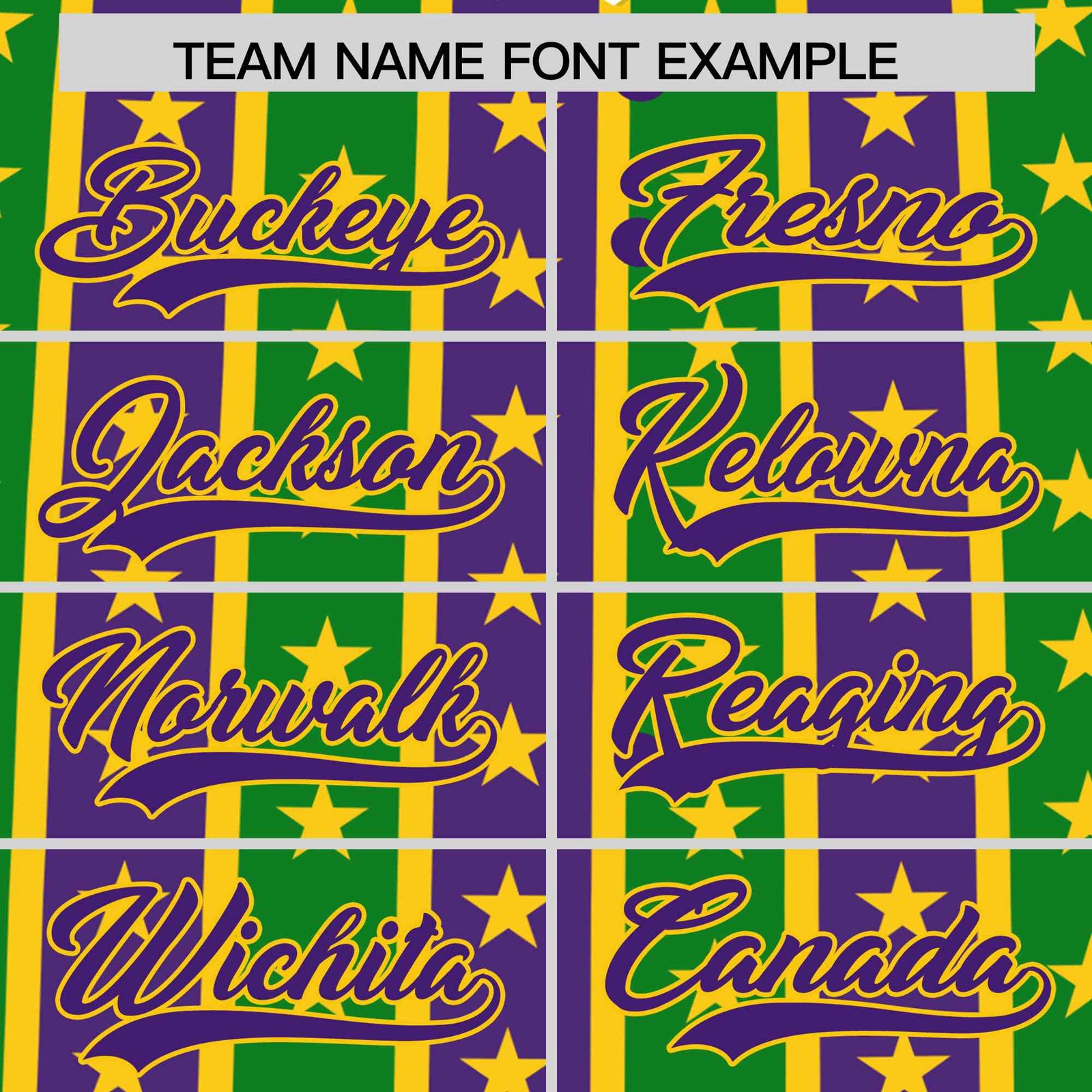Custom Purple Kelly Green Gold Stripe Personalization Mardi Gras Authentic Baseball Jersey| KXKSHOP