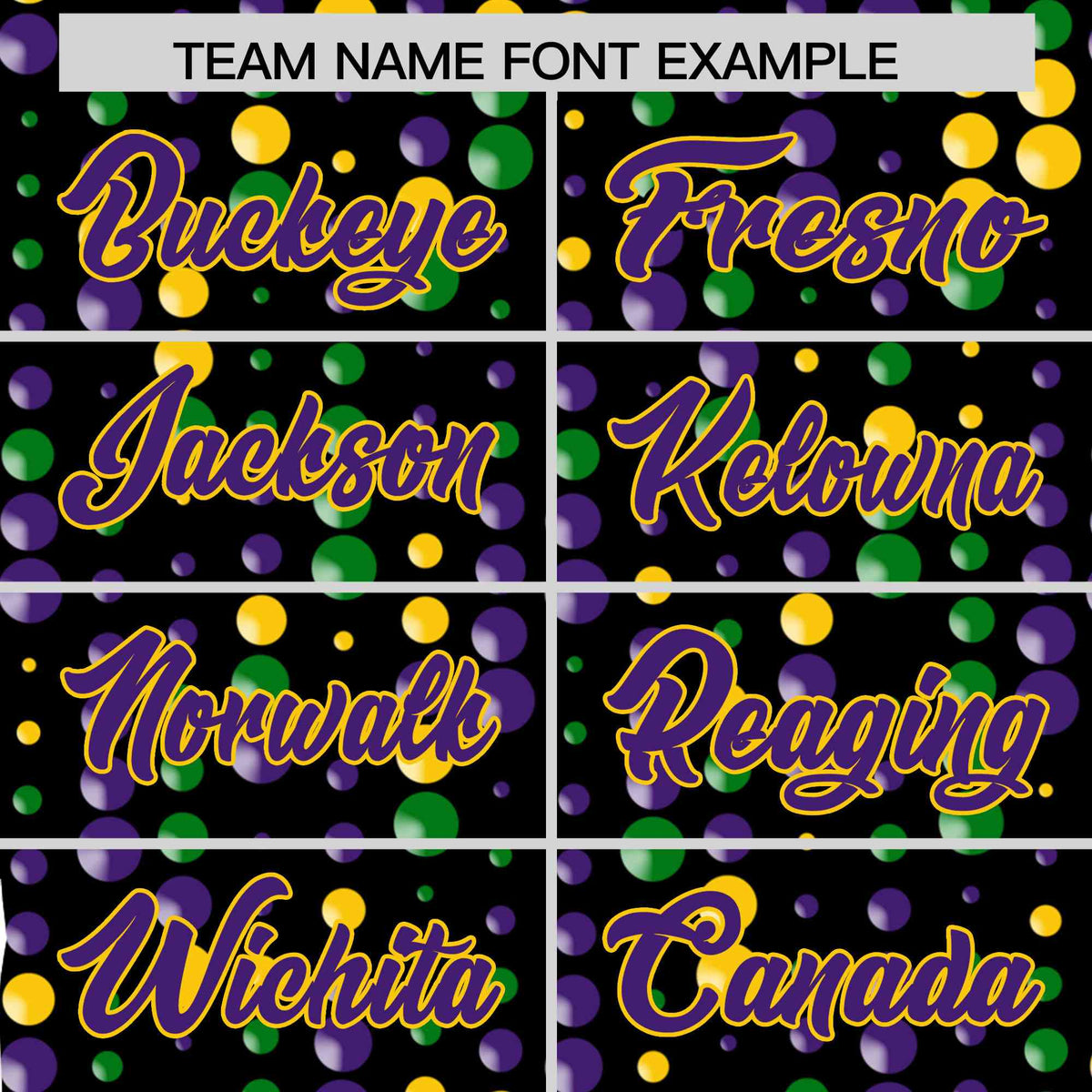 Custom Black Purple Gold Personalization Mardi Gras Authentic Baseball Jersey| KXKSHOP