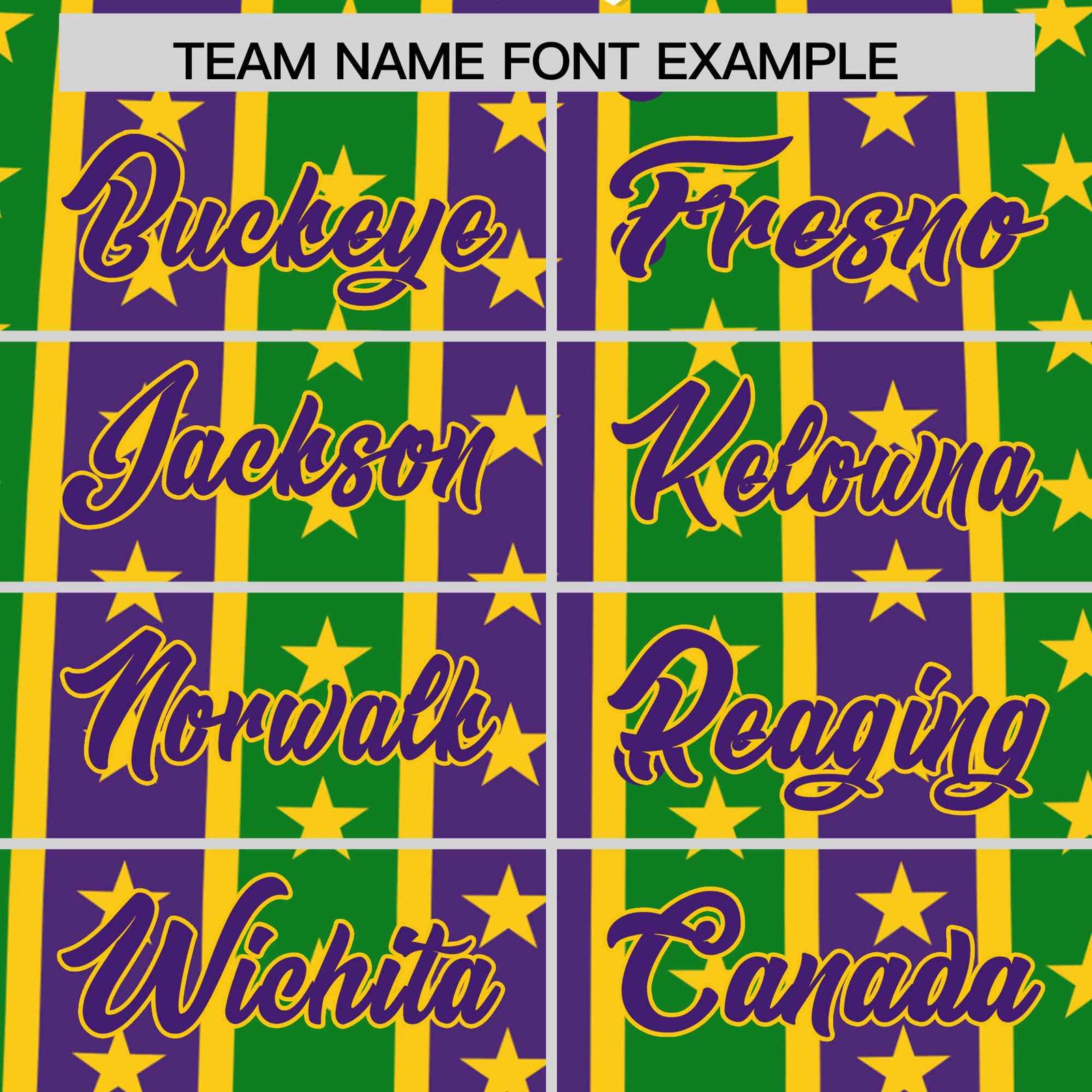 Custom Purple Kelly Green Gold Stripe Personalization Mardi Gras Authentic Baseball Jersey| KXKSHOP