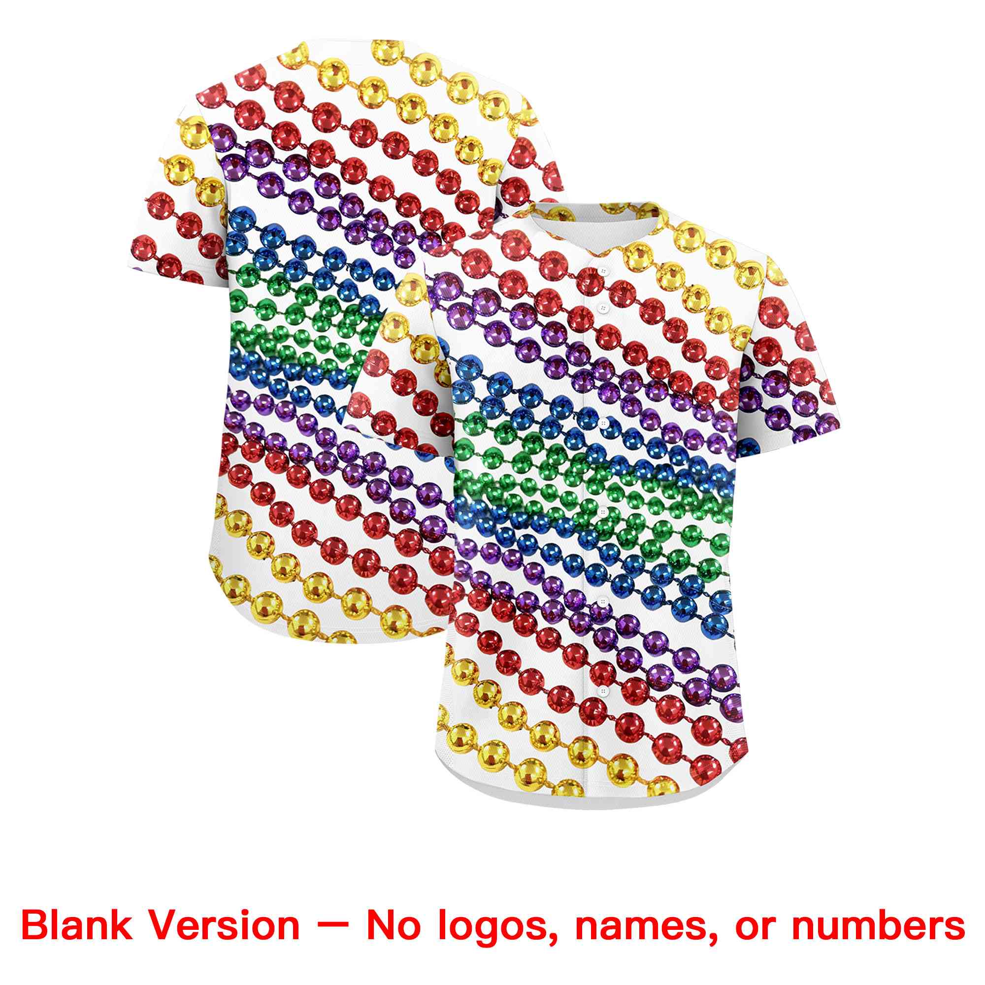 Custom White Purple Gold Personalization Graffiti Mardi Gras Authentic Baseball Jersey| KXKSHOP