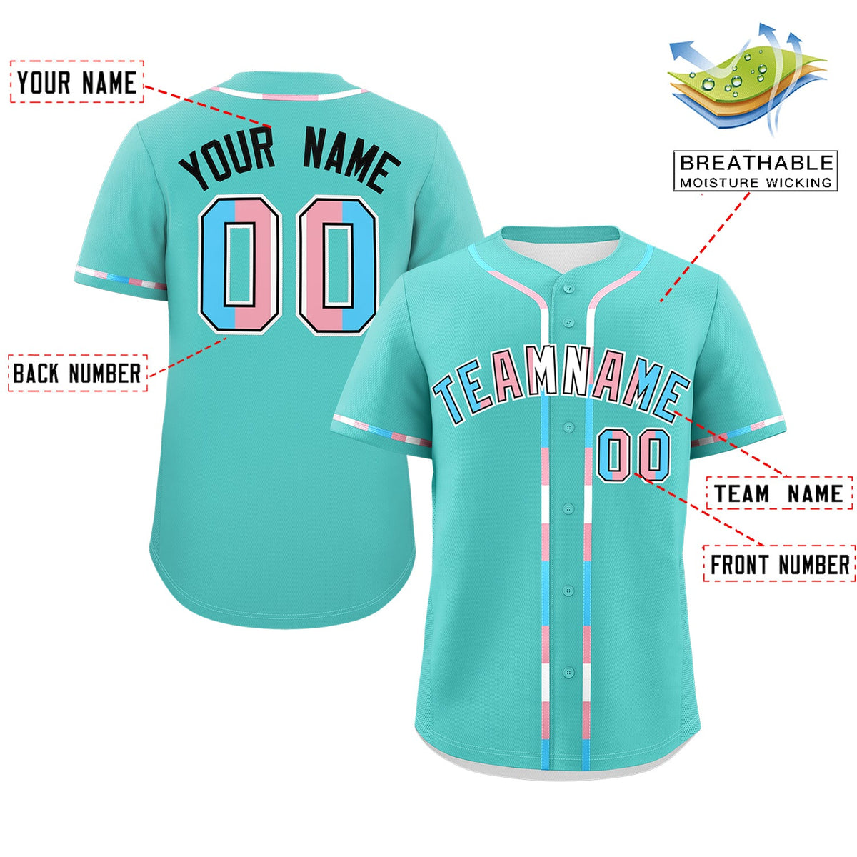 Custom Bright Green Transgender For Pride Month Classic Style Baseball Jersey| KXKSHOP