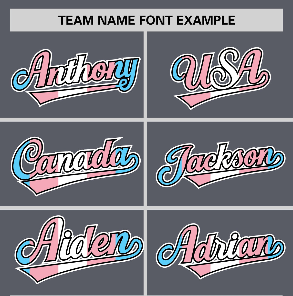 Custom Dark Gray Powder Blue Transgender For Pride Month Classic Style Baseball Jersey| KXKSHOP