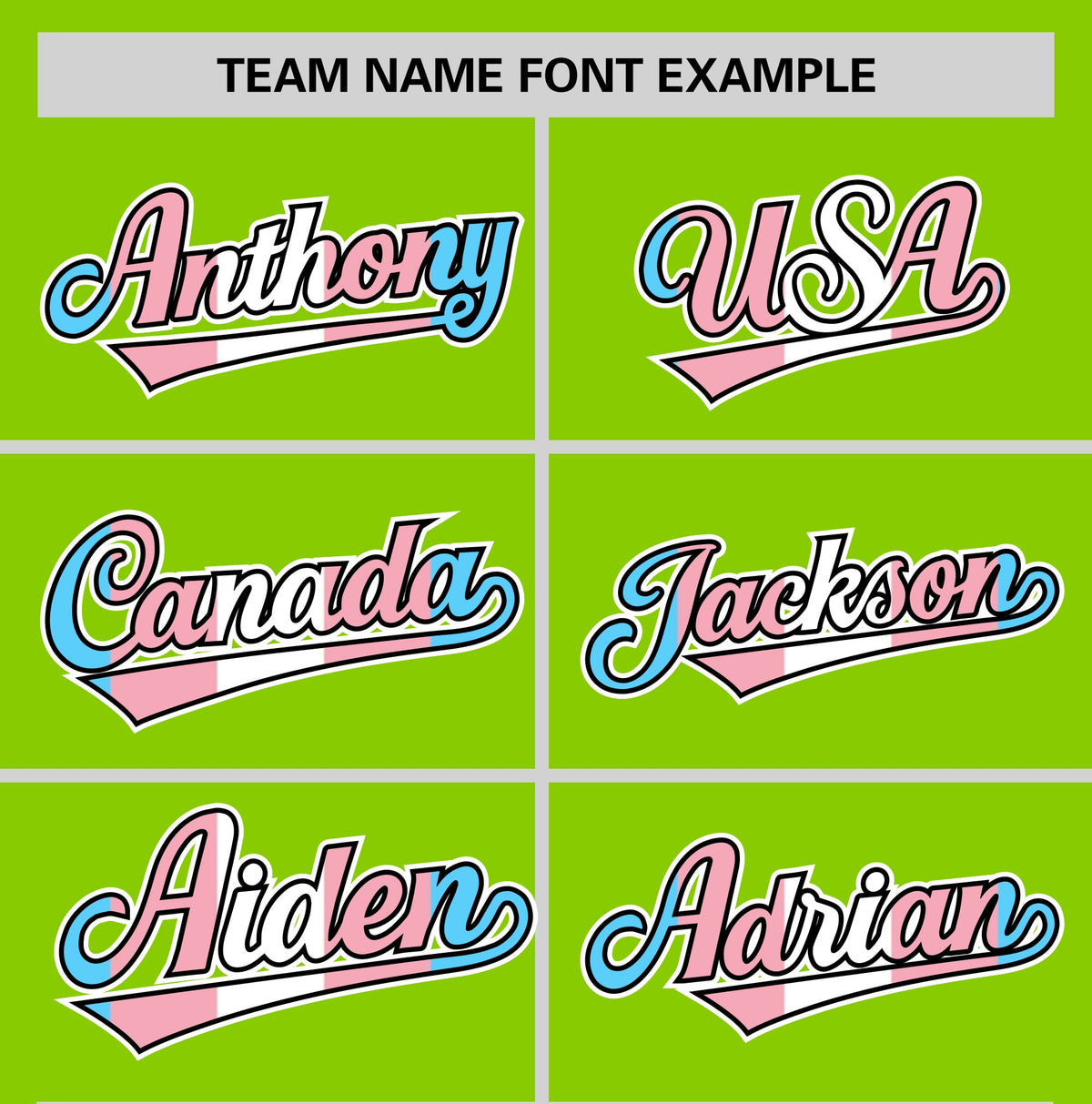 Custom Neon Green Powder Blue Transgender For Pride Month Classic Style Baseball Jersey| KXKSHOP