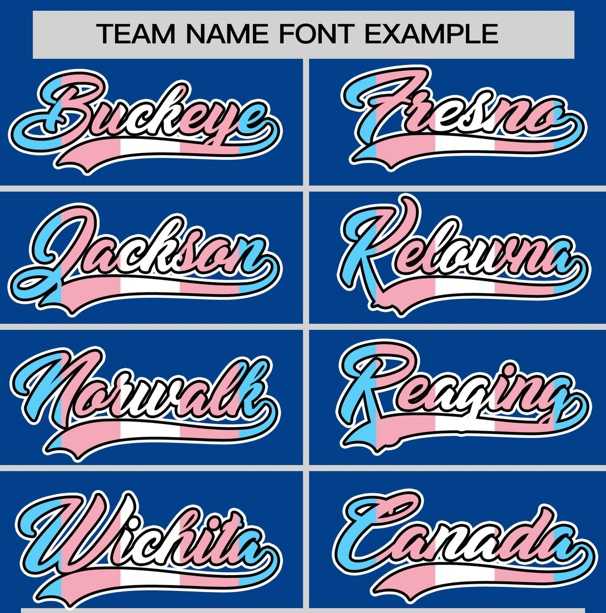 Custom Royal Blue Powder Blue Transgender For Pride Month Classic Style Baseball Jersey| KXKSHOP