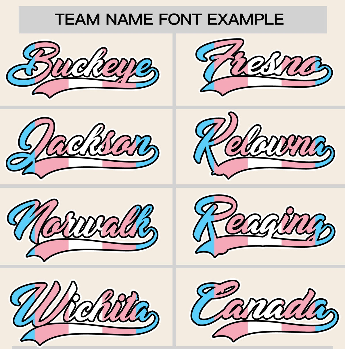 Custom Cream Powder Blue Transgender For Pride Month Classic Style Baseball Jersey| KXKSHOP