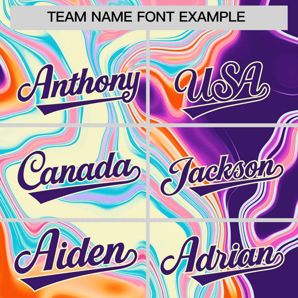 Custom Multi Color Split Fashion Fluid Pattern Authentic Baseball Jersey