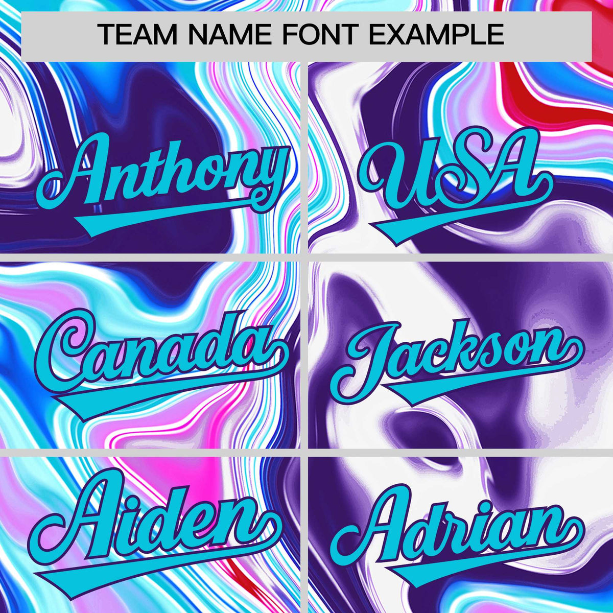 Custom Purple Split Fashion Fluid Pattern Authentic Baseball Jersey