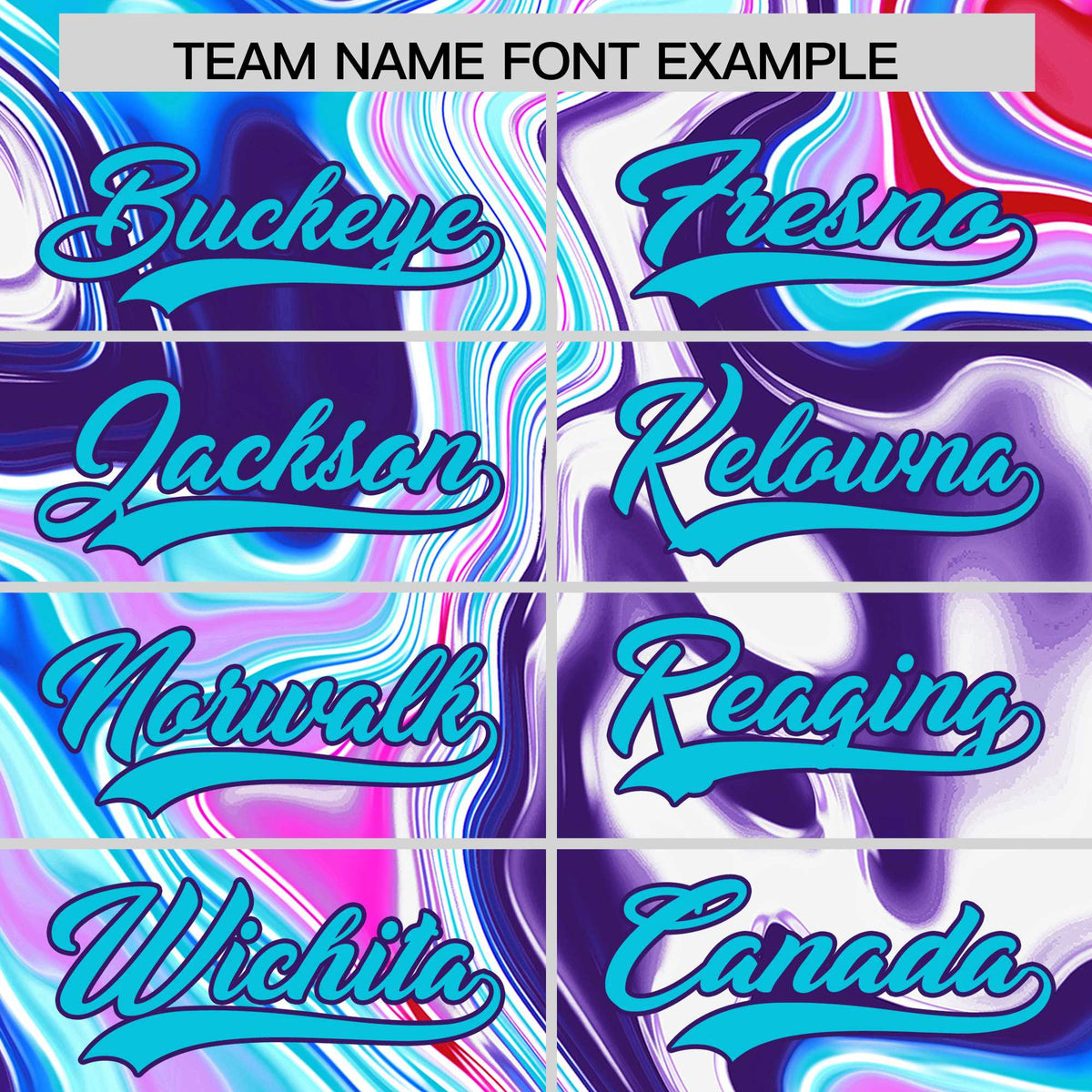 Custom Purple Split Fashion Fluid Pattern Authentic Baseball Jersey