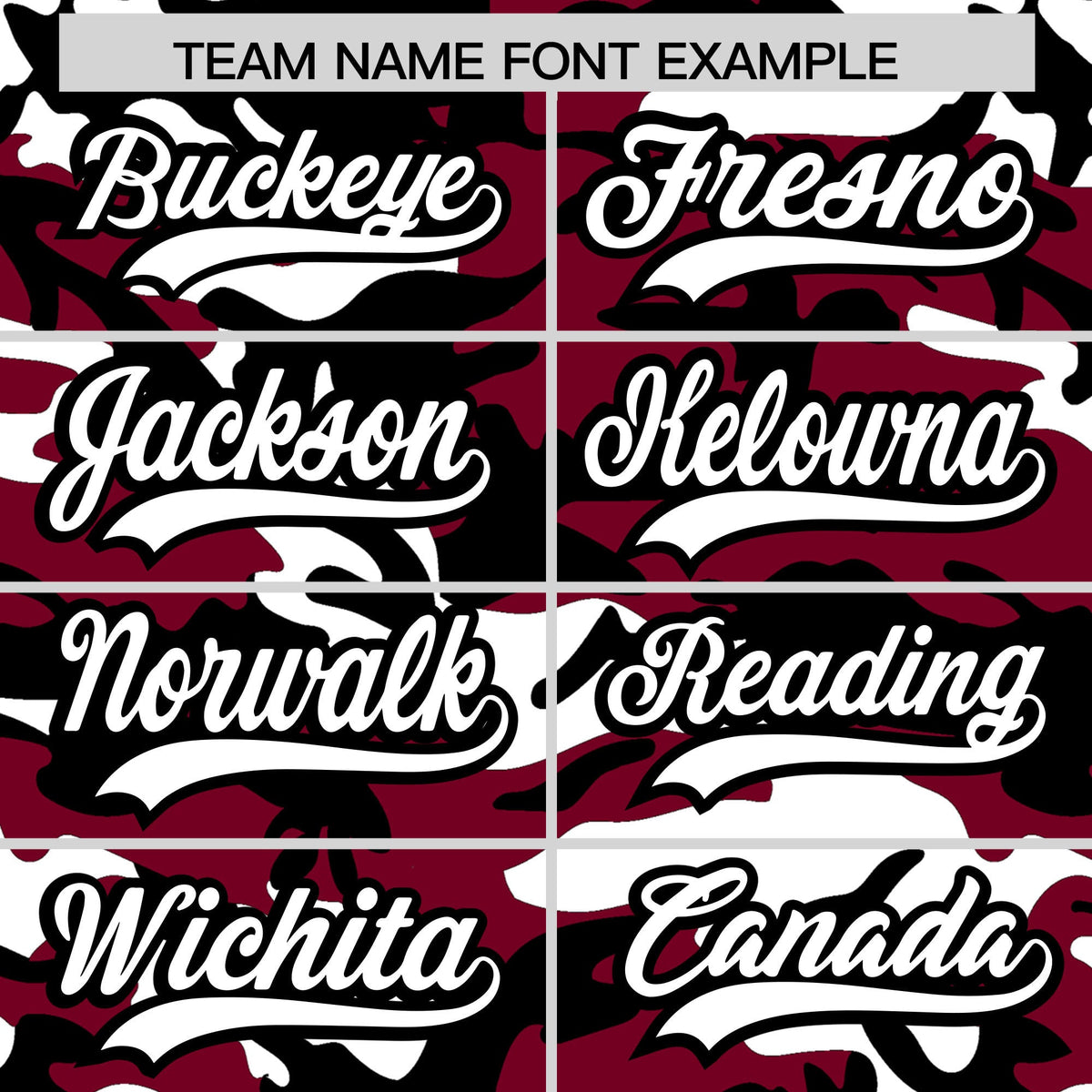 Custom Crimson Black White Camo Gradient Fashion Baseball Jersey | Perfect for Training,Sublimation Printed &amp; Stitched,Add Name and Numbern,Perfect for Teams | KXKSHOP