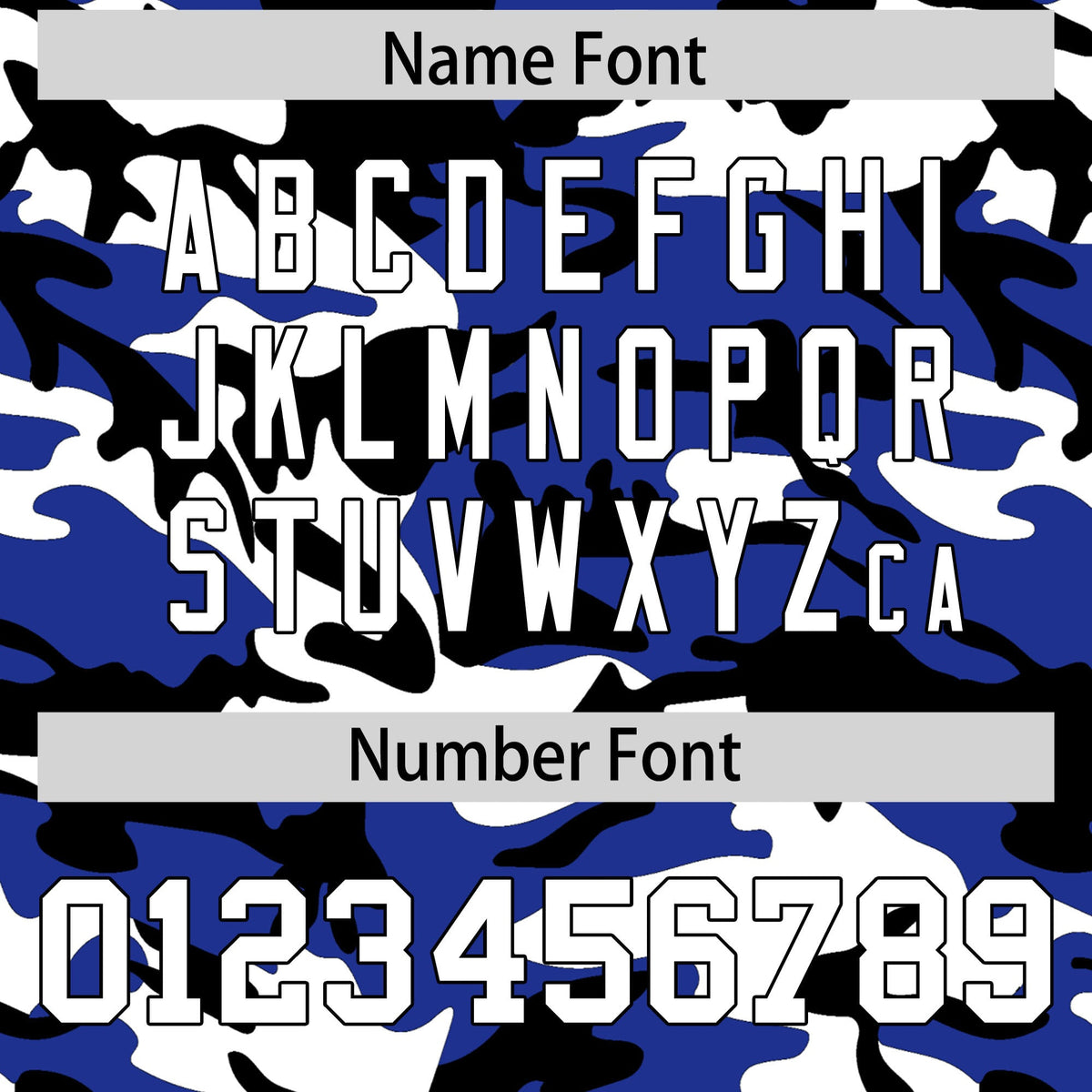 Custom Royal Blue Black White Camo Gradient Fashion Baseball Jersey | Perfect for Training,Sublimation Printed & Stitched,Add Name and Numbern,Perfect for Teams | KXKSHOP