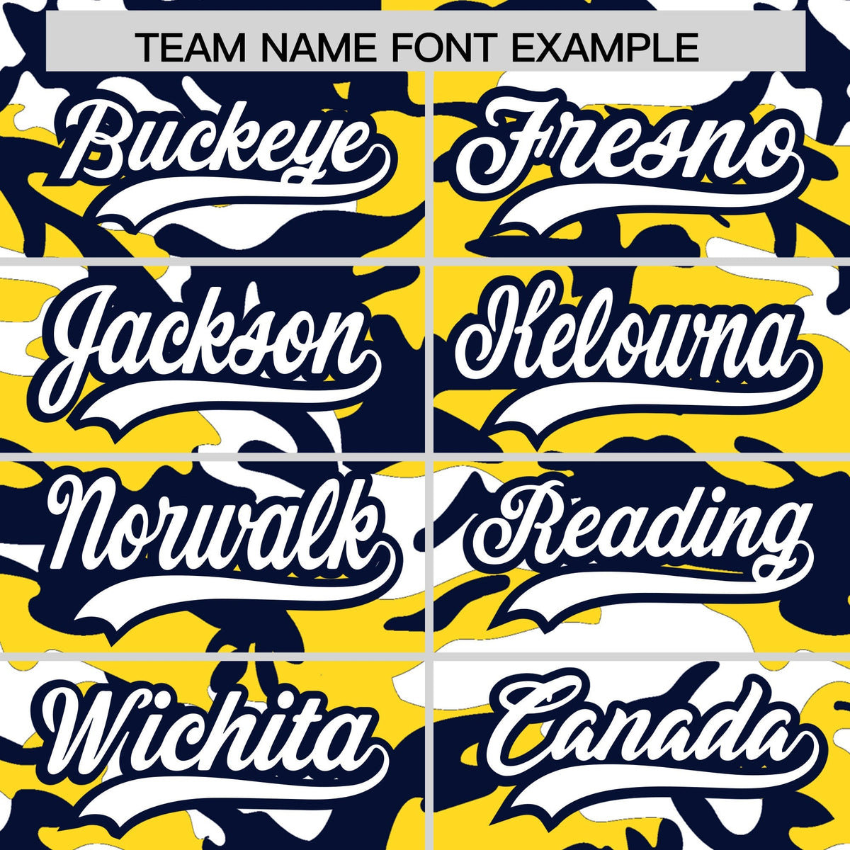 Custom Gold Navy White Camo Gradient Fashion Baseball Jersey | Perfect for Training,Sublimation Printed &amp; Stitched,Add Name and Numbern,Perfect for Teams | KXKSHOP