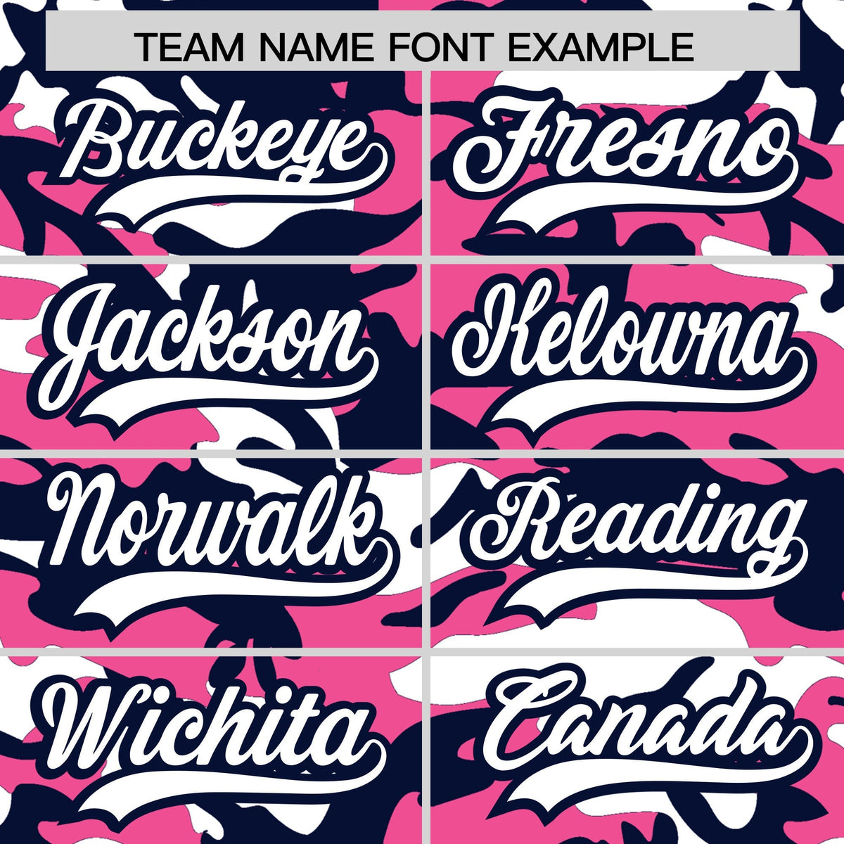 Custom Pink Navy White Camo Gradient Fashion Baseball Jersey | Perfect for Training,Sublimation Printed &amp; Stitched,Add Name and Numbern,Perfect for Teams | KXKSHOP