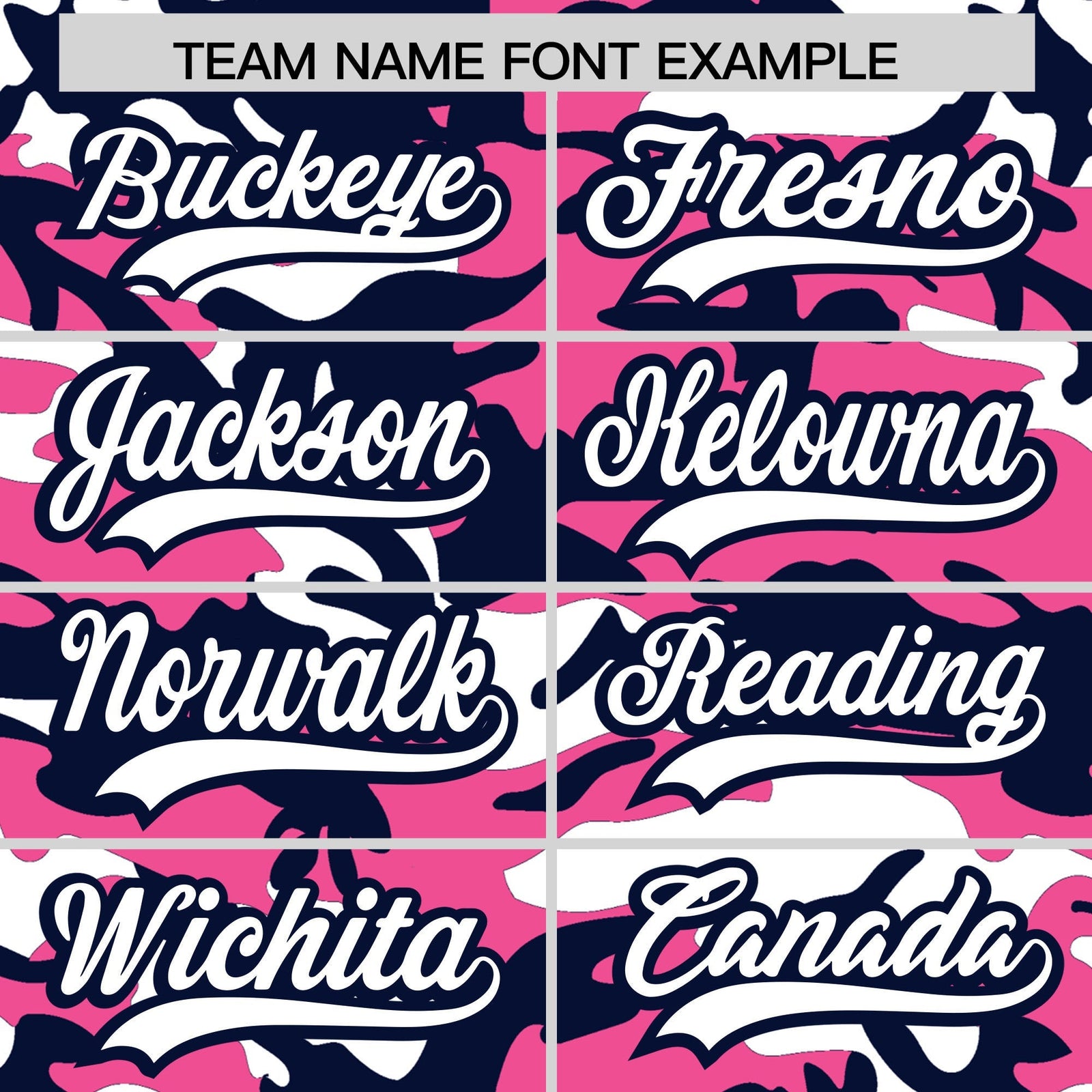 Custom Pink Navy White Camo Gradient Fashion Baseball Jersey | Perfect for Training,Sublimation Printed & Stitched,Add Name and Numbern,Perfect for Teams | KXKSHOP