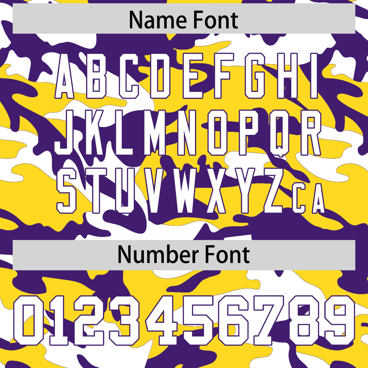 Custom Gold Purple White Camo Gradient Fashion Baseball Jersey | Perfect for Training,Sublimation Printed &amp; Stitched,Add Name and Numbern,Perfect for Teams | KXKSHOP