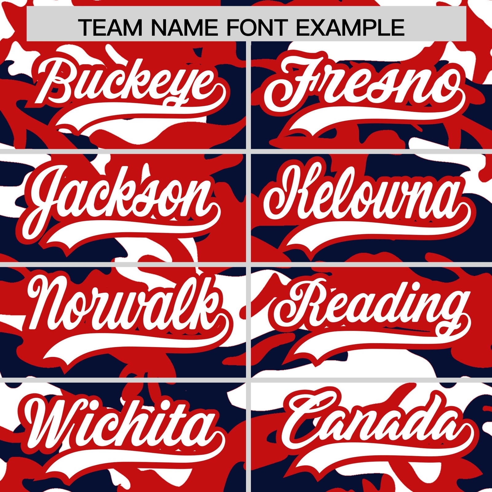 Custom Red Navy White Camo Gradient Fashion Baseball Jersey | Perfect for Training,Sublimation Printed & Stitched,Add Name and Numbern,Perfect for Teams | KXKSHOP