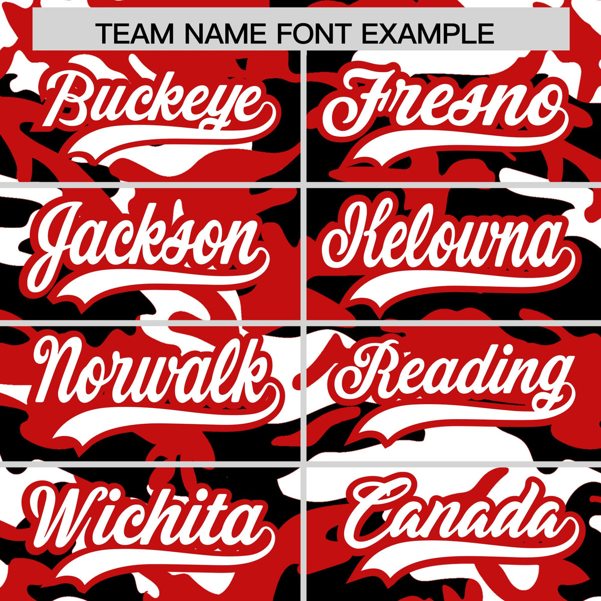 Custom Red Black White Camo Gradient Fashion Baseball Jersey | Perfect for Training,Sublimation Printed &amp; Stitched,Add Name and Numbern,Perfect for Teams | KXKSHOP