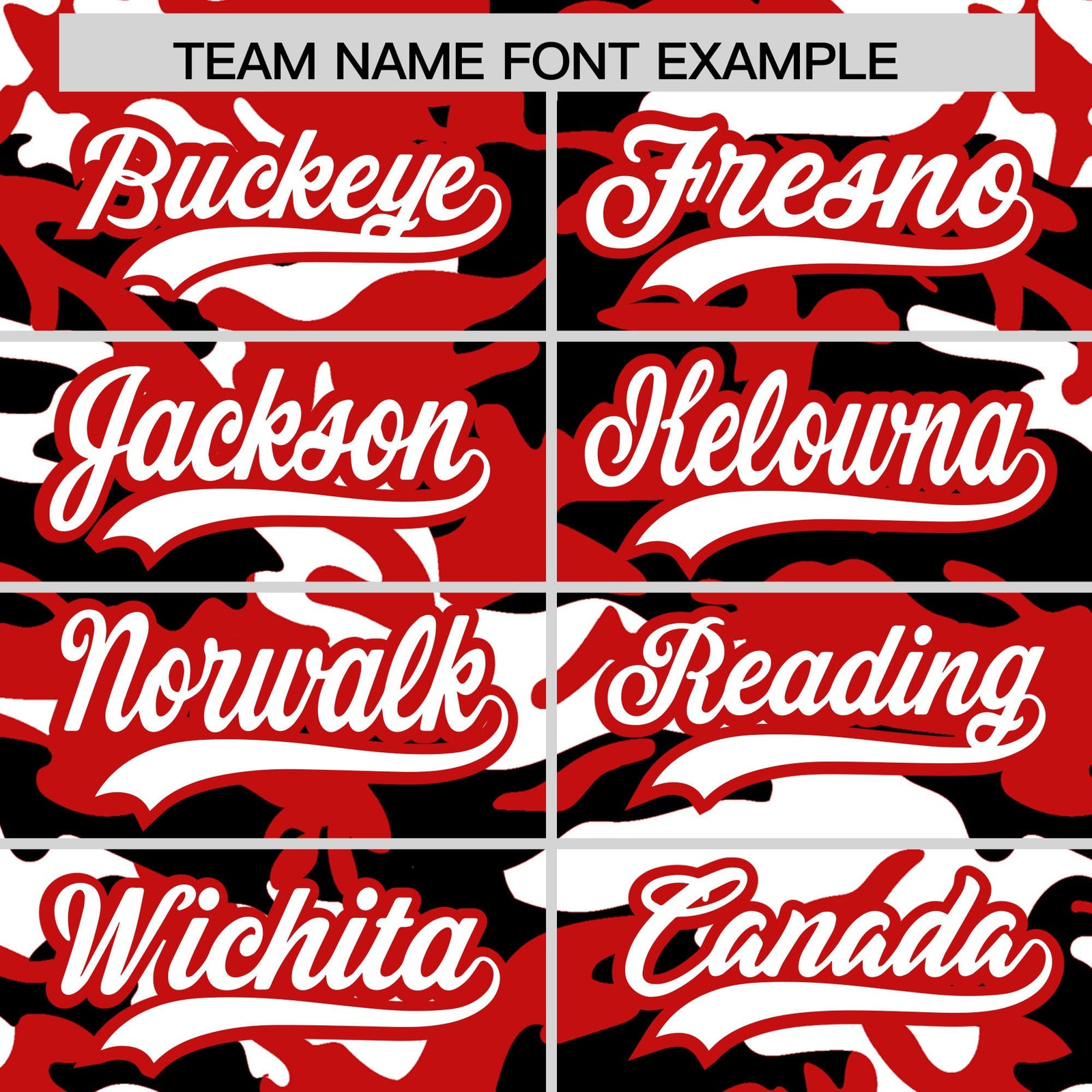 Custom Red Black White Camo Gradient Fashion Baseball Jersey | Perfect for Training,Sublimation Printed & Stitched,Add Name and Numbern,Perfect for Teams | KXKSHOP