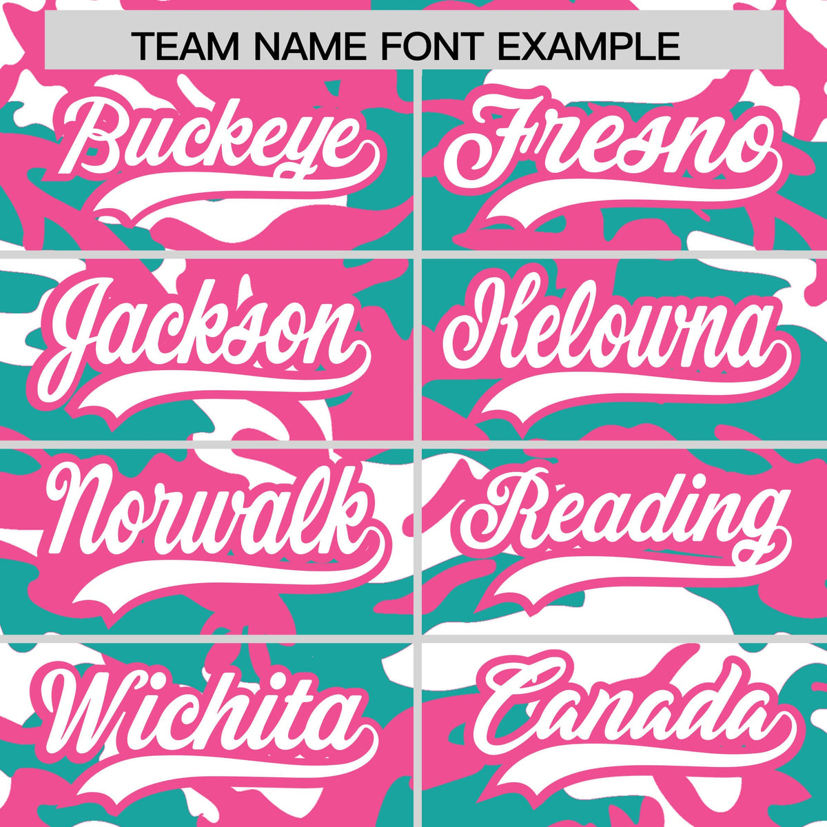 Custom Aqua White Pink Camo Gradient Fashion Baseball Jersey | Perfect for Training,Sublimation Printed &amp; Stitched,Add Name and Numbern,Perfect for Teams | KXKSHOP