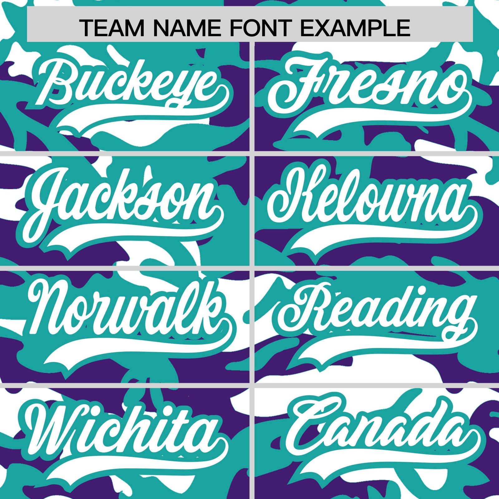 Custom Aqua Purple White Camo Gradient Fashion Baseball Jersey | Perfect for Training,Sublimation Printed & Stitched,Add Name and Numbern,Perfect for Teams | KXKSHOP