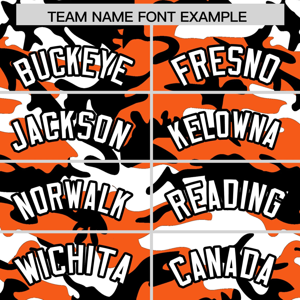 Custom Orange White Black Camo Gradient Fashion Baseball Jersey | Perfect for Training,Sublimation Printed &amp; Stitched,Add Name and Numbern,Perfect for Teams | KXKSHOP