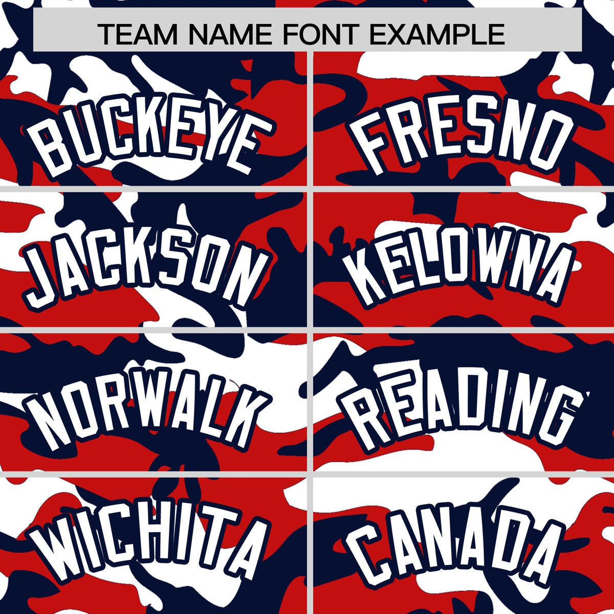 Custom Red White Navy Camo Gradient Fashion Baseball Jersey | Perfect for Training,Sublimation Printed &amp; Stitched,Add Name and Numbern,Perfect for Teams | KXKSHOP