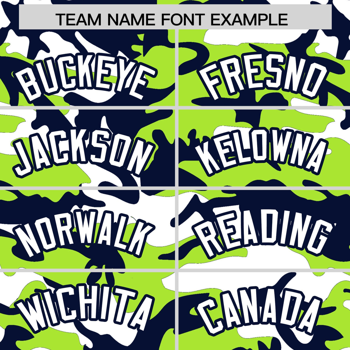 Custom Neon Green Navy White Camo Gradient Fashion Baseball Jersey | Perfect for Training,Sublimation Printed &amp; Stitched,Add Name and Numbern,Perfect for Teams | KXKSHOP