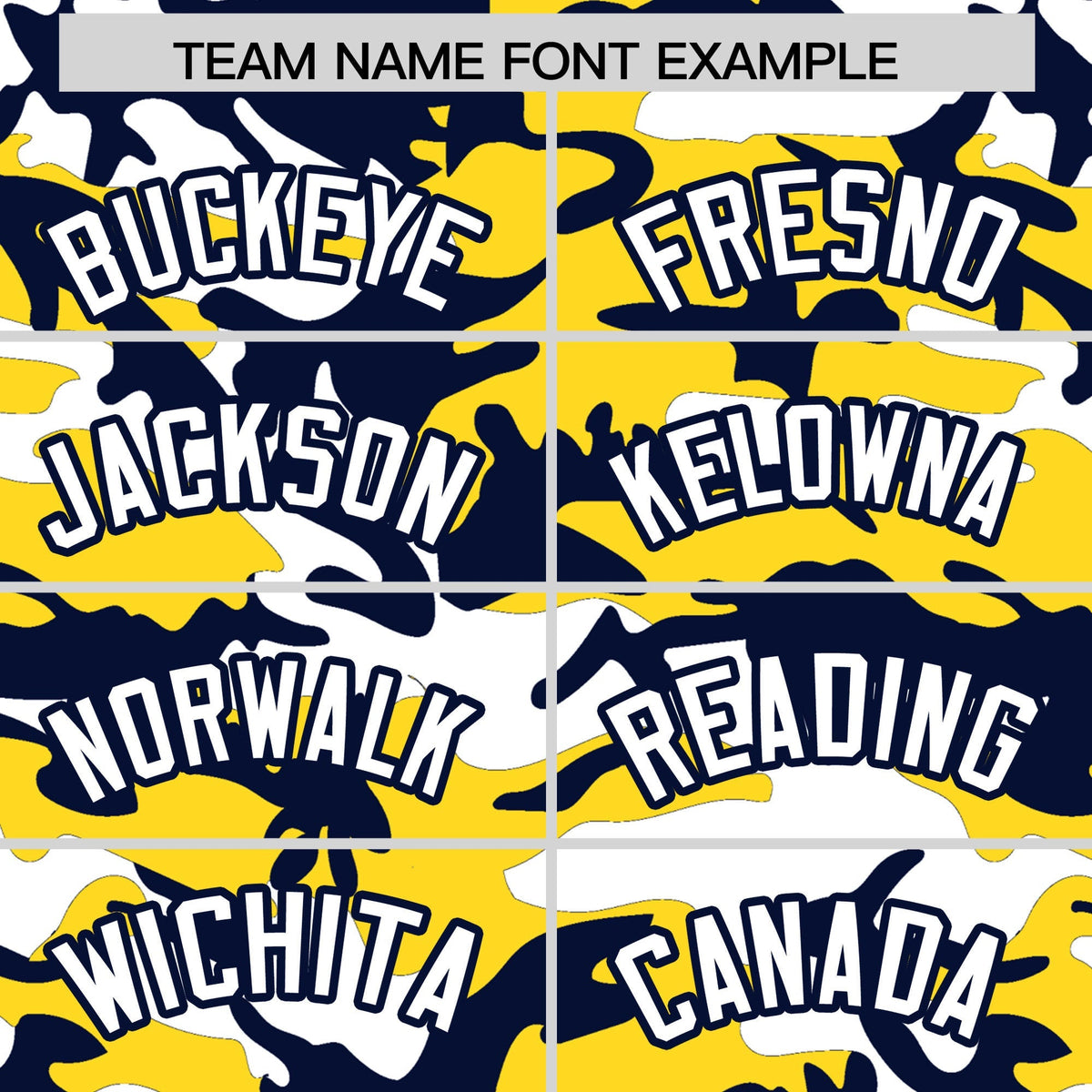 Custom Gold Navy White Camo Gradient Fashion Baseball Jersey | Perfect for Training,Sublimation Printed &amp; Stitched,Add Name and Numbern,Perfect for Teams | KXKSHOP