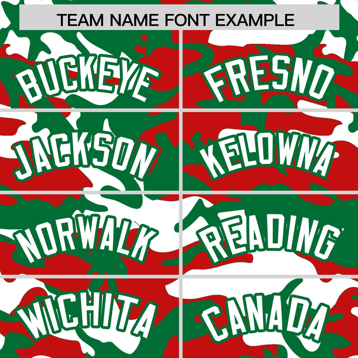 Custom Red Kelly Green White Camo Gradient Fashion Baseball Jersey | Perfect for Training,Sublimation Printed &amp; Stitched,Add Name and Numbern,Perfect for Teams | KXKSHOP