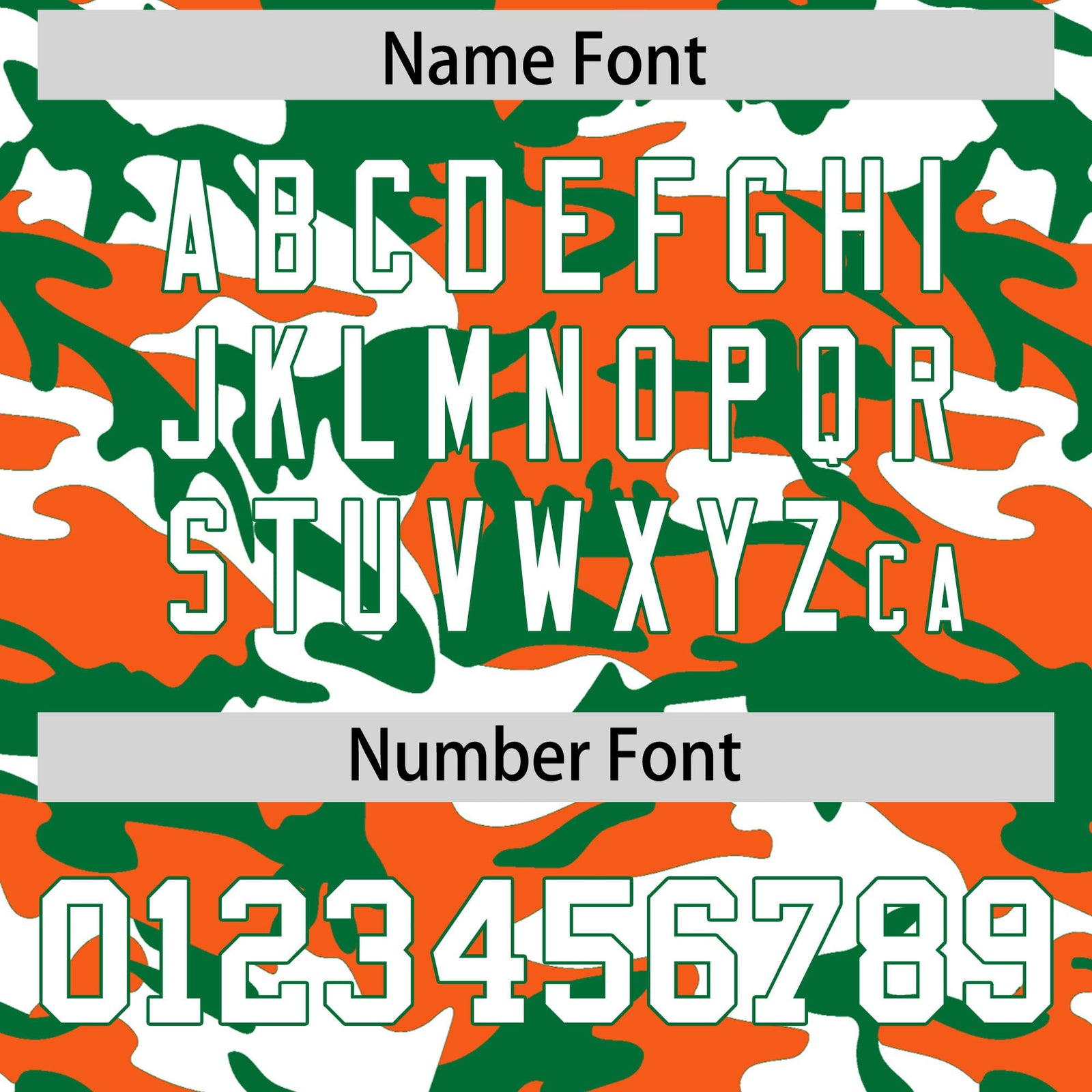 Custom Orange Kelly Green White Camo Gradient Fashion Baseball Jersey | Perfect for Training,Sublimation Printed & Stitched,Add Name and Numbern,Perfect for Teams | KXKSHOP