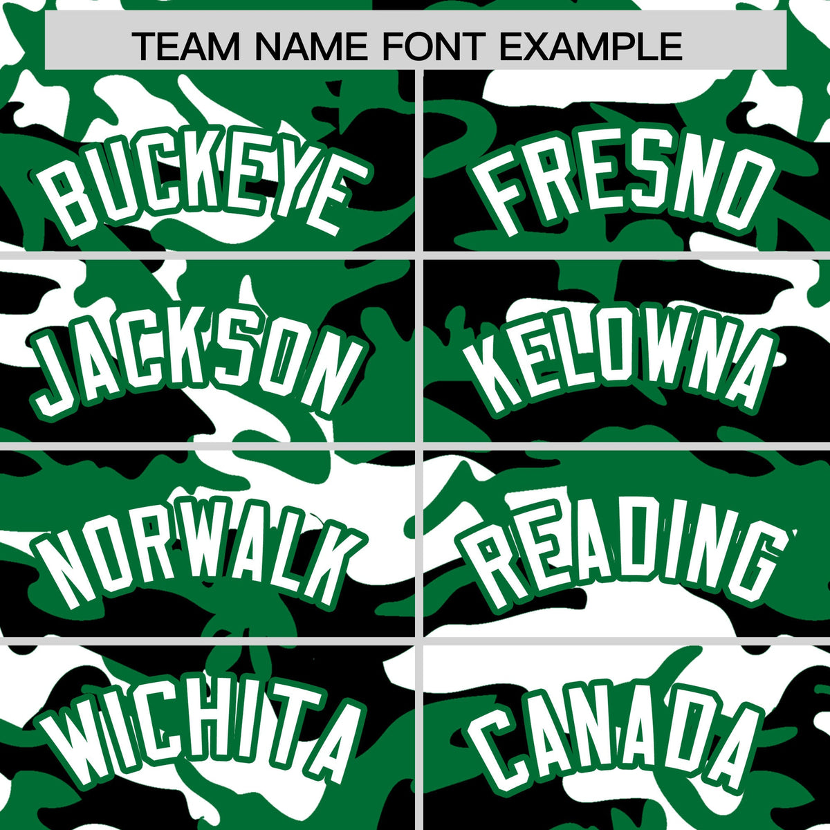 Custom Kelly Green Black White Camo Gradient Fashion Baseball Jersey | Perfect for Training,Sublimation Printed &amp; Stitched,Add Name and Numbern,Perfect for Teams | KXKSHOP